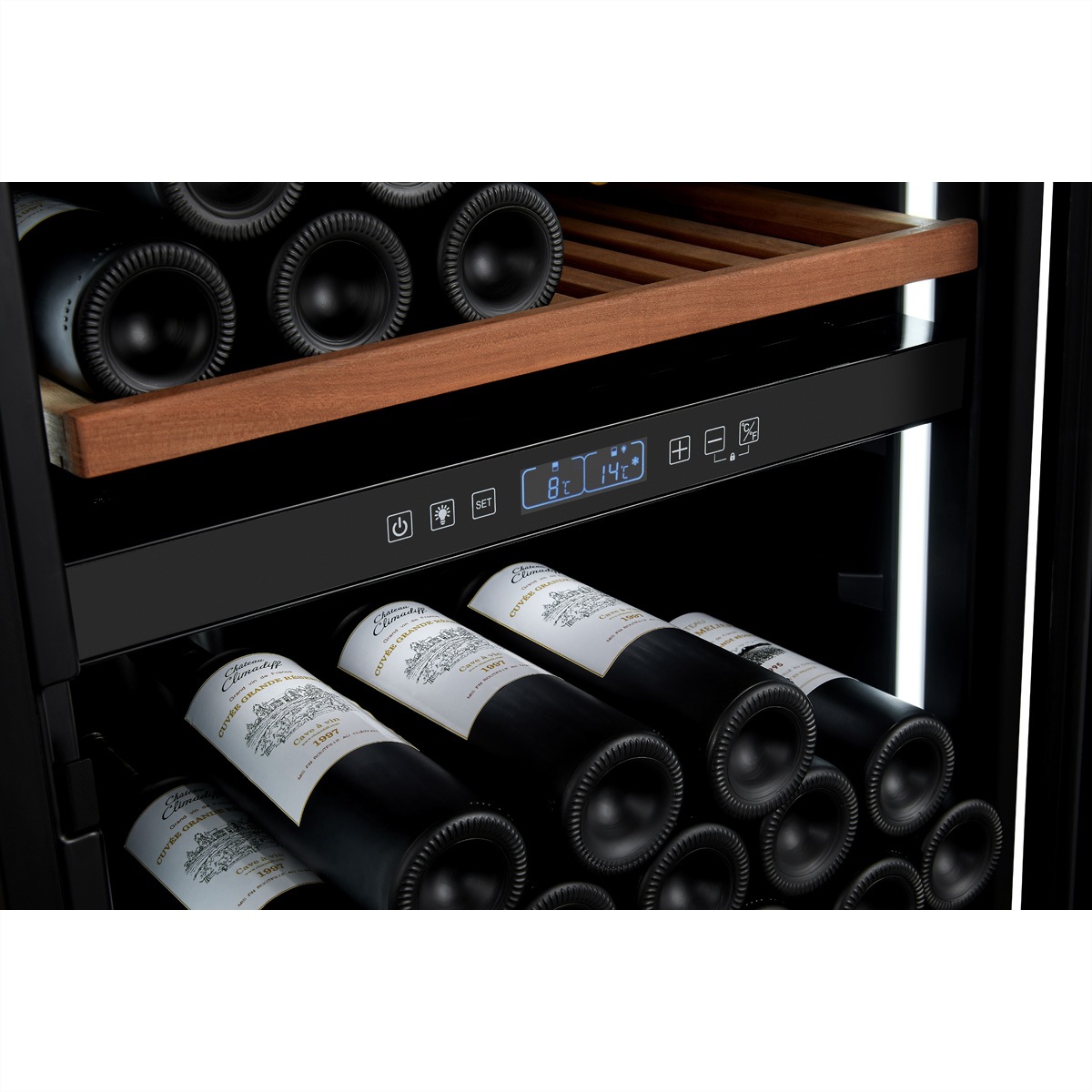 CLIMADIFF Weinschrank »Climadiff Weinkühlschrank MILLESIME190DB, Freistehend, 2 Zonen, 193 Flaschen«