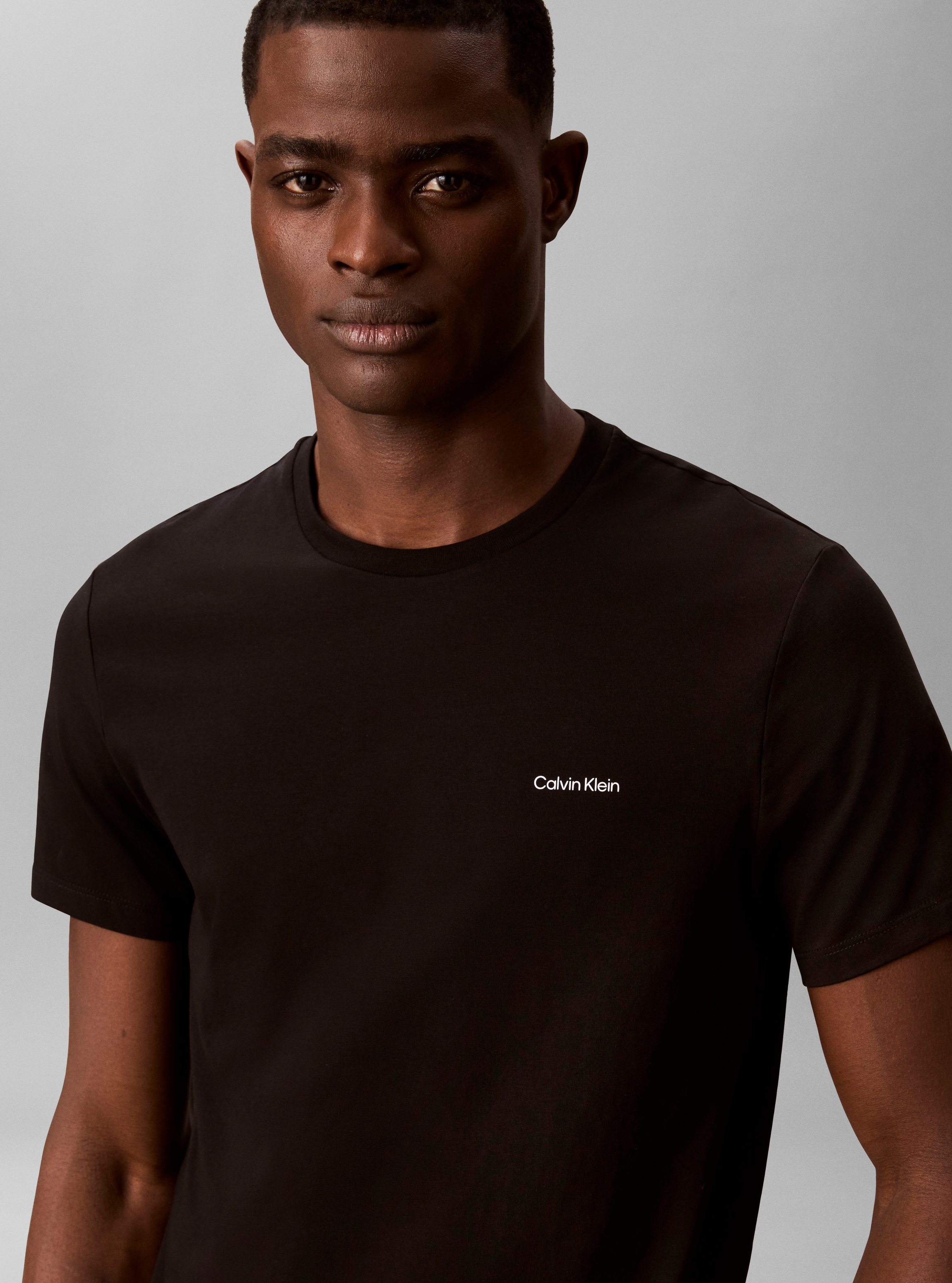 Calvin Klein T-shirt »SLIM STRETCH COTTON« Coupe slim avec encolure ronde