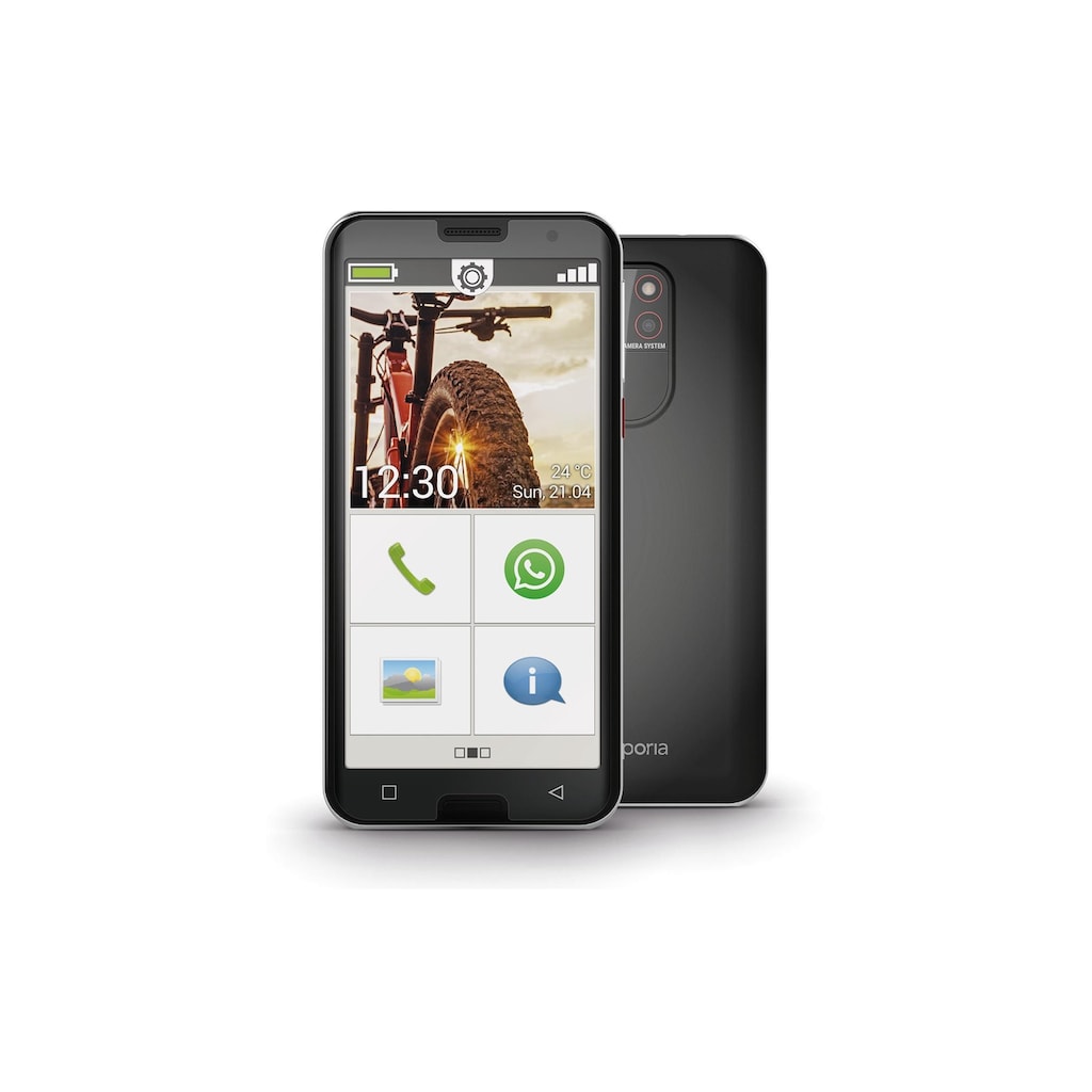 Emporia Smartphone »Smart 5 32 GB«, schwarz, 13,97 cm/5,5 Zoll, 13 MP Kamera