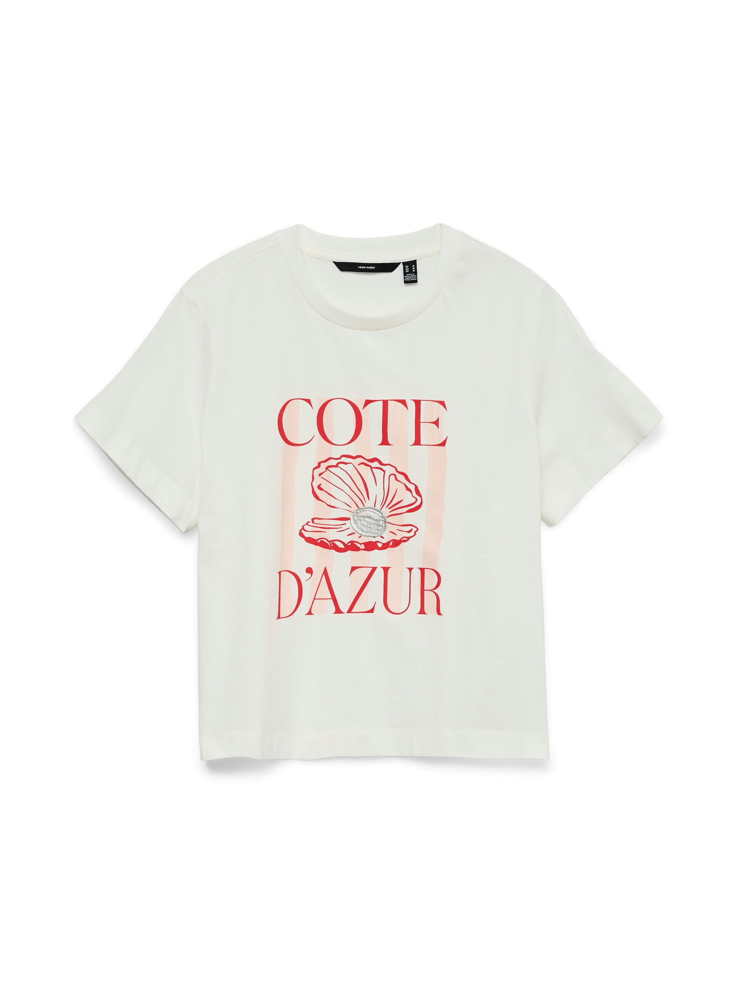 Vero Moda T-shirt »VMGINA METTE SS TOP BOX JRS« Coton