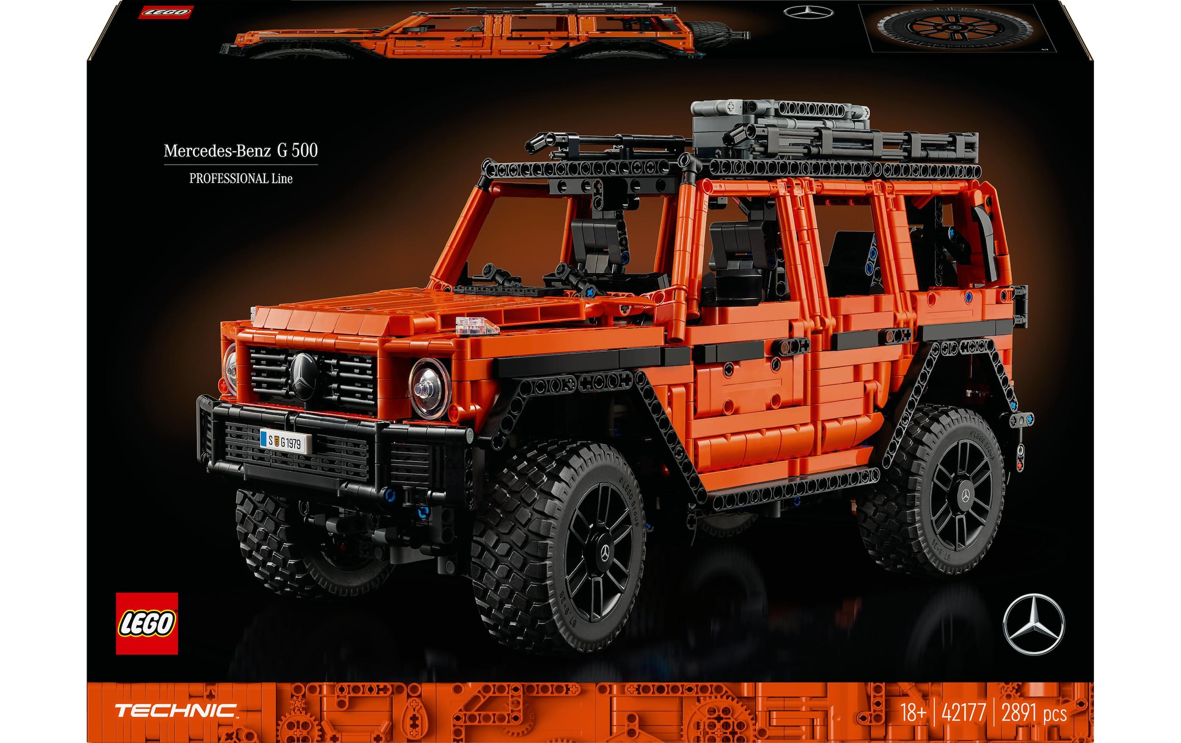 LEGO® Konstruktionsspielsteine »Technic Mercedes-Benz G 500 Professional Line 42177«, (2891 St.)