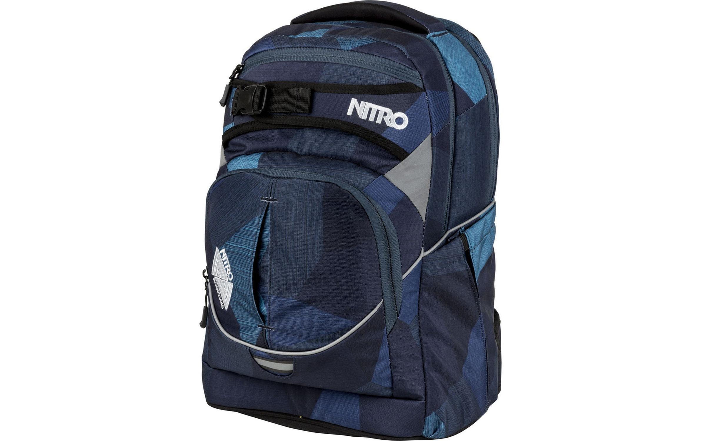 Image of NITRO Schulrucksack »Superhero Fragments Blue«, Reflektoren bei Ackermann Versand Schweiz