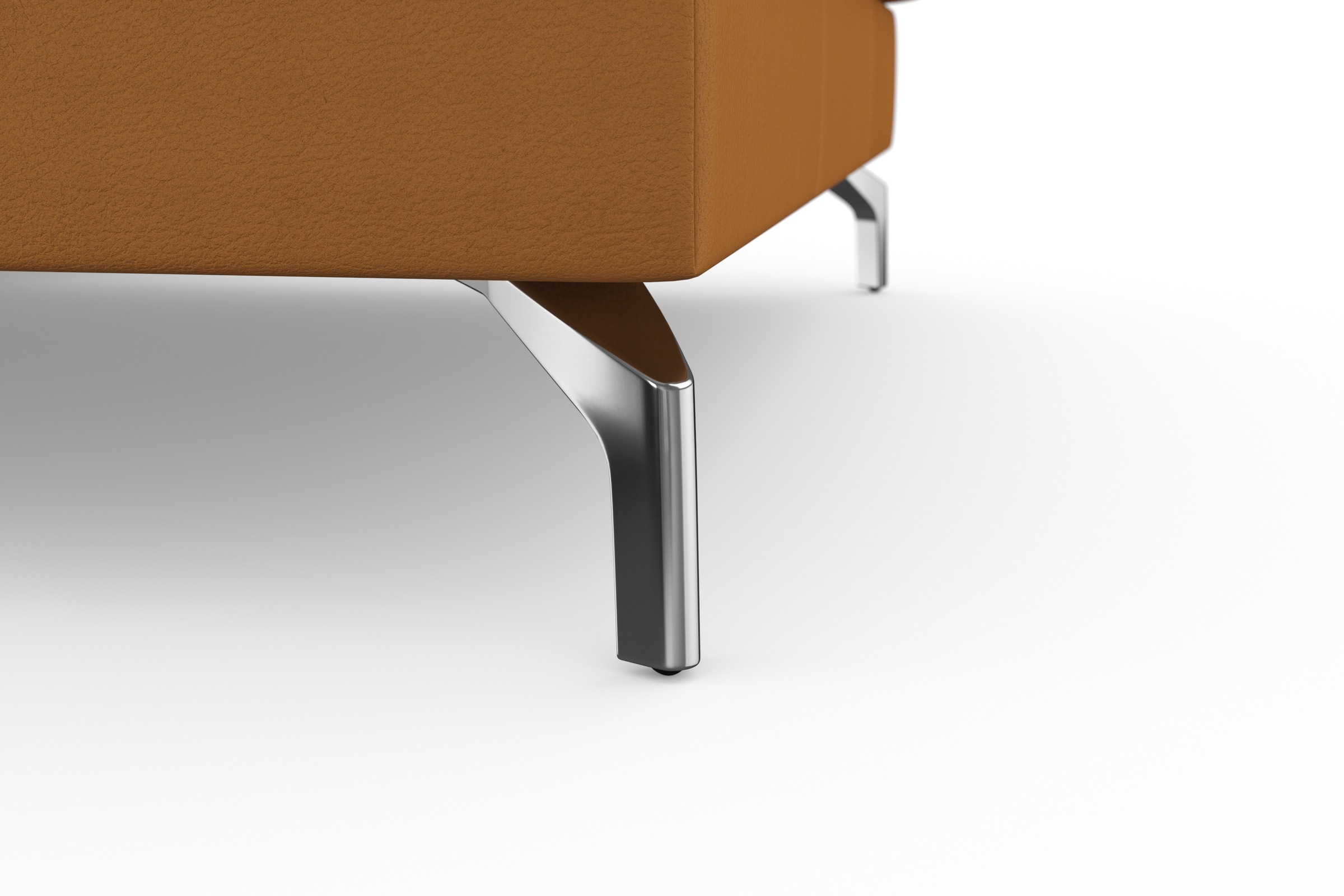 sit&more Ecksofa »Bendigo L-Form«, inklusive Sitztiefenverstellung, Bodenfreiheit 12 cm, in 2 Fussfarben