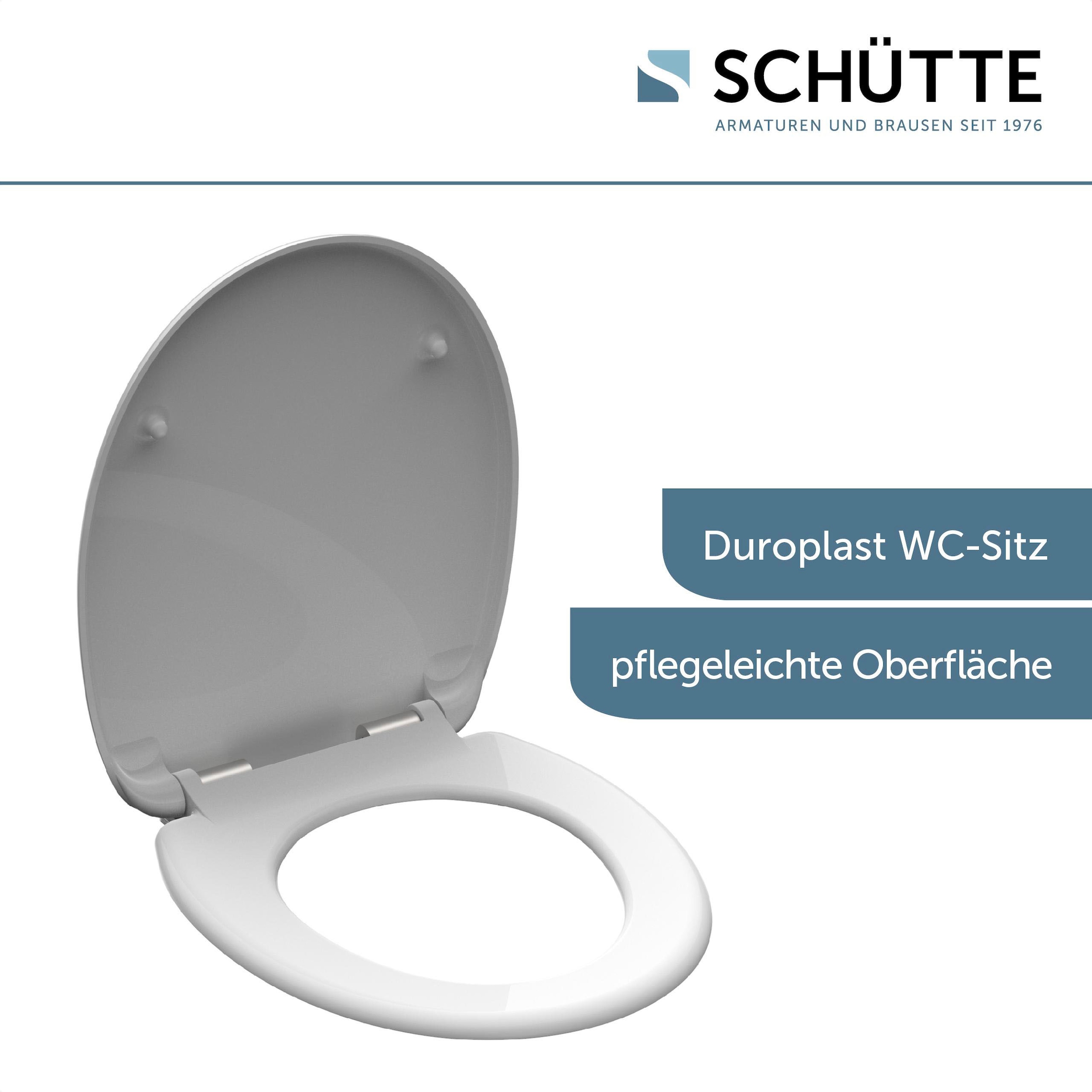 Schütte WC-Sitz »WHITE«, Duroplast, mit Absenkautomatik
