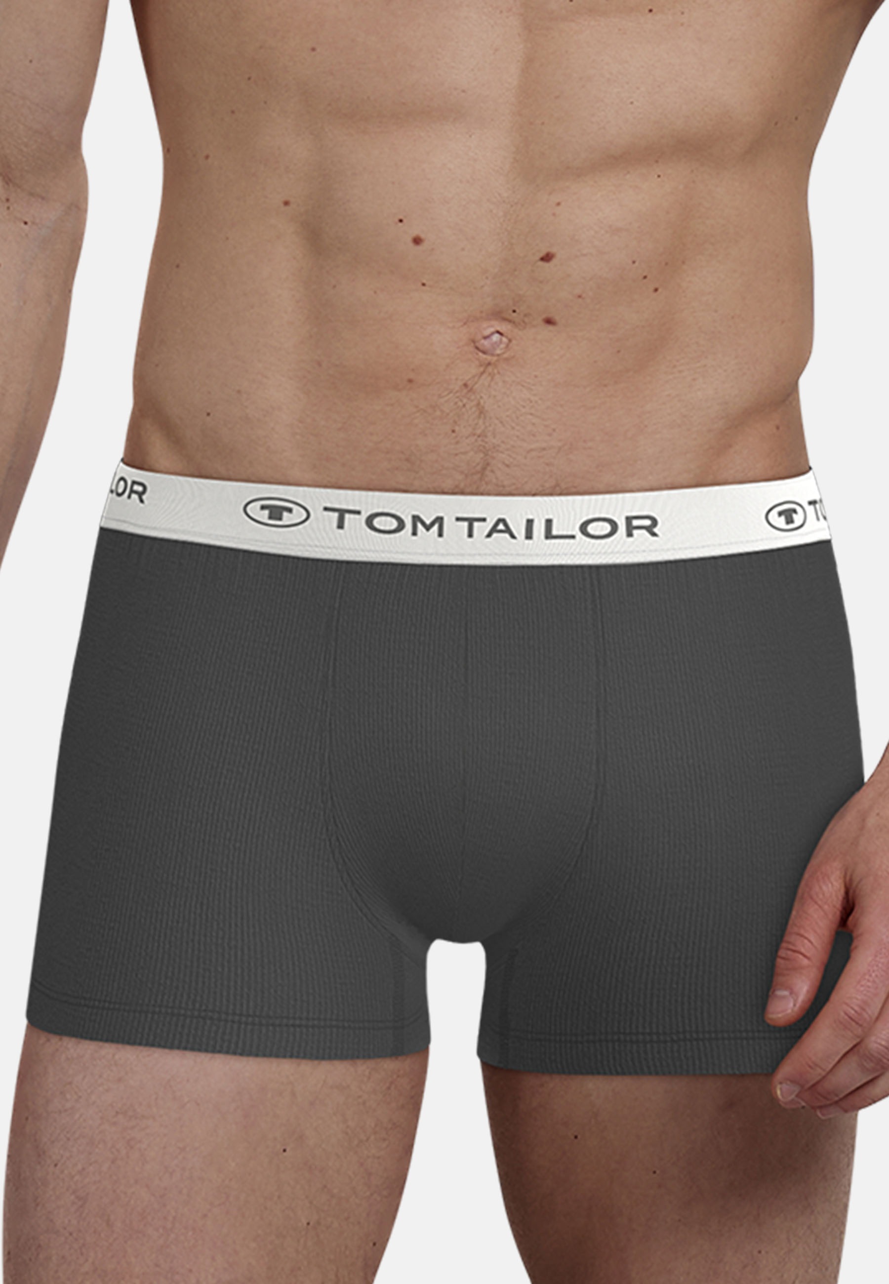 TOM TAILOR Boxers »Buffer« 3er Pack,  weich, bequem, basic, eng, Logobund, Baumwollmix