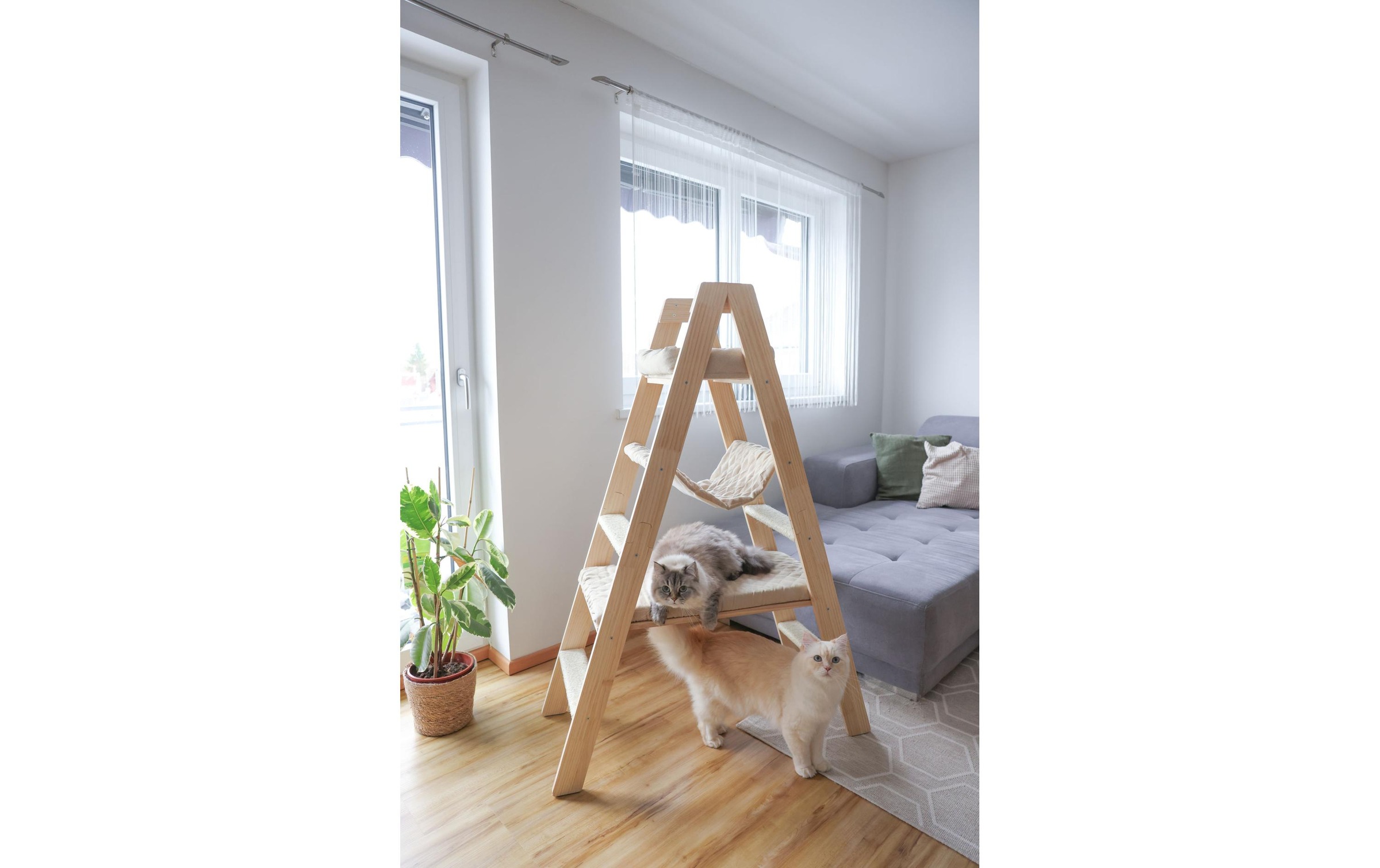 Kerbl Kratzbaum »Ladder 97 cm x 39.5 cm x 134 cm«, hoch