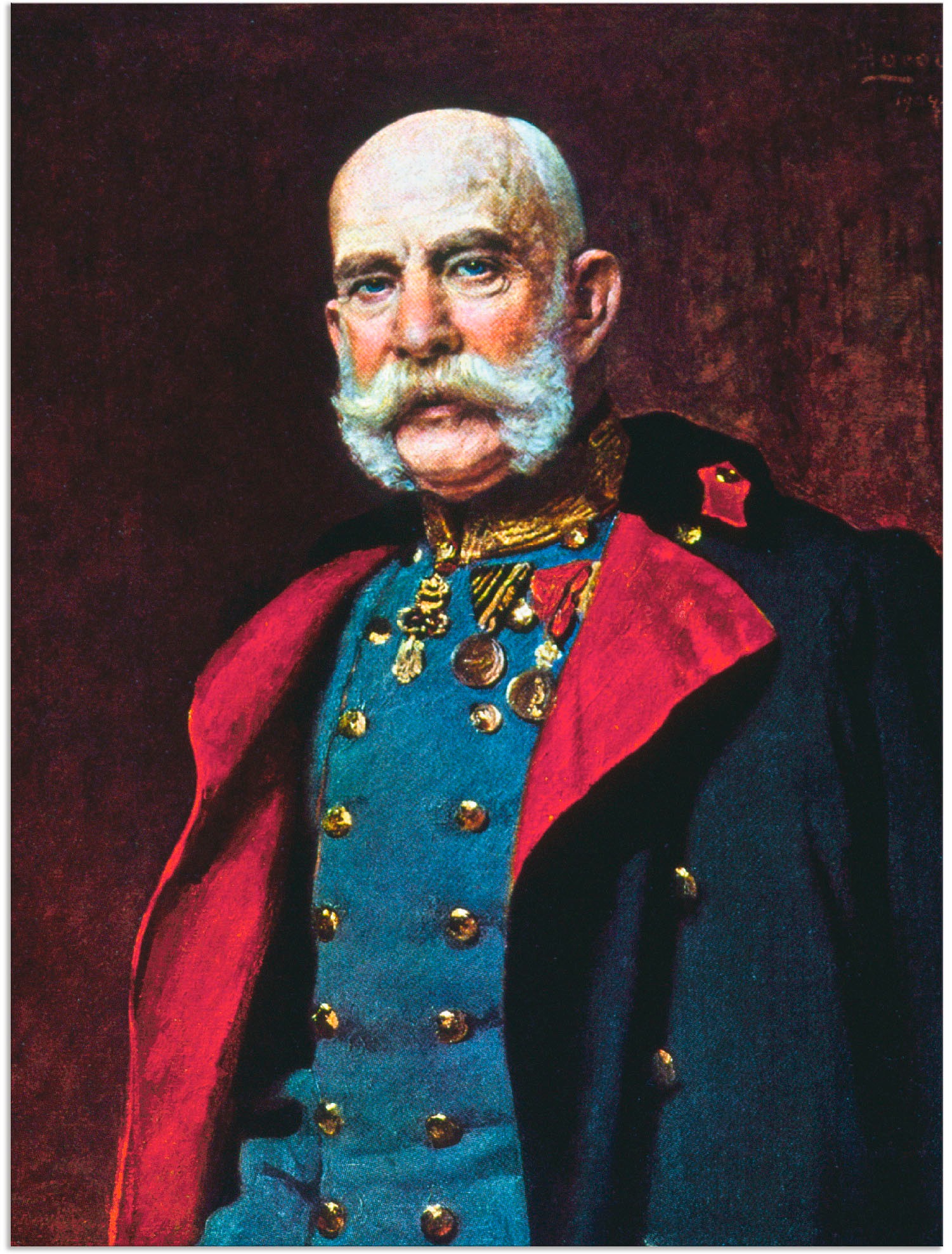 Image of Artland Wandbild »Kaiser Franz Joseph I., 1902«, Menschen, (1 St.), in vielen Grössen & Produktarten - Alubild / Outdoorbild für den Aussenbereich, Leinwandbild, Poster, Wandaufkleber / Wandtattoo auch für Badezimmer geeignet bei Ackermann Versand Schweiz