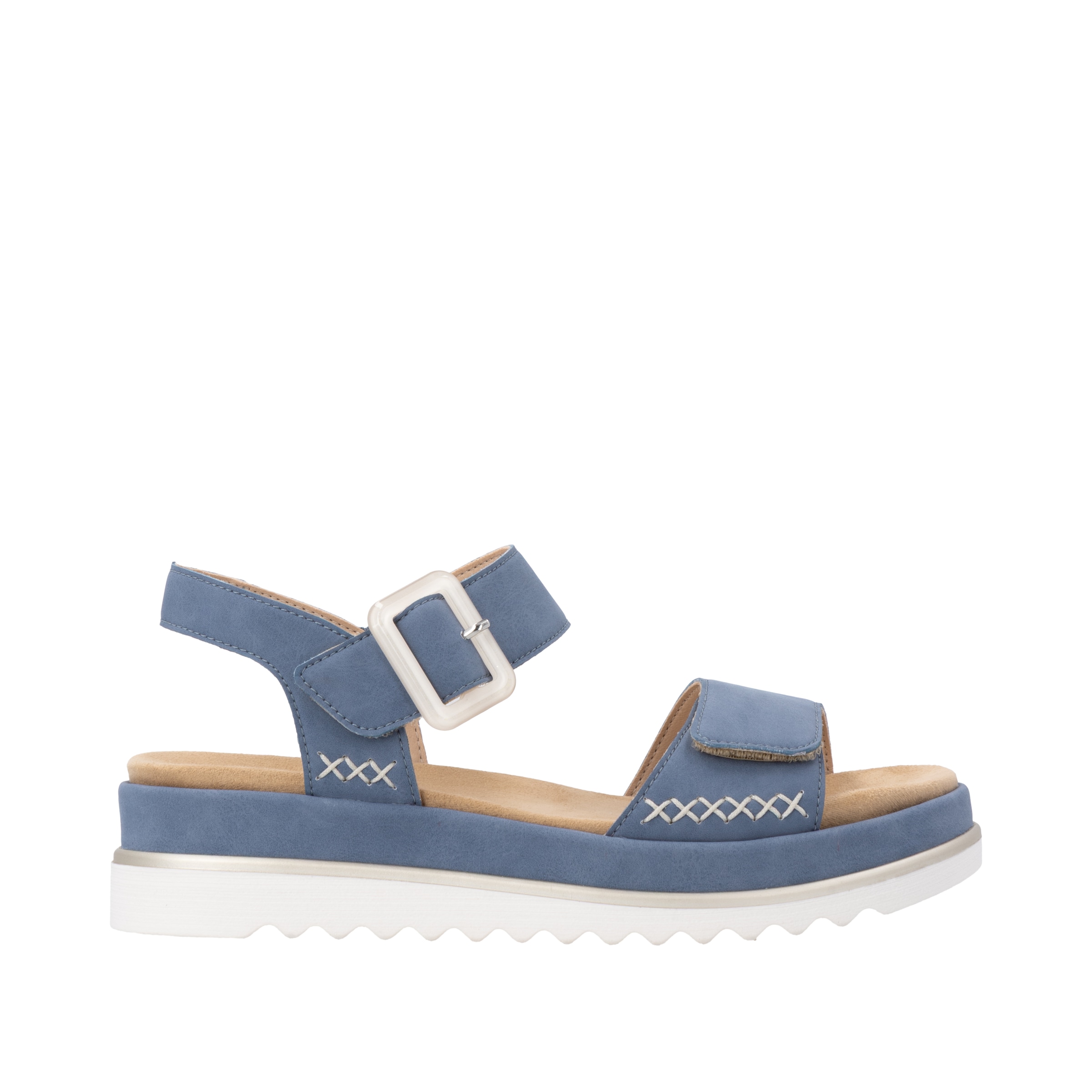 Remonte Sandales à plateforme  Chaussure d'été, sandale compensée avec fermetures velcro pratiques
