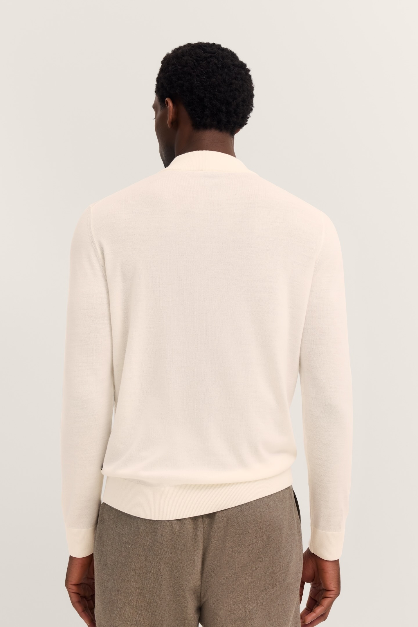 bugatti Pull à col roulé »Regular Fit« aus Merino-Wolle-Seide-Mix