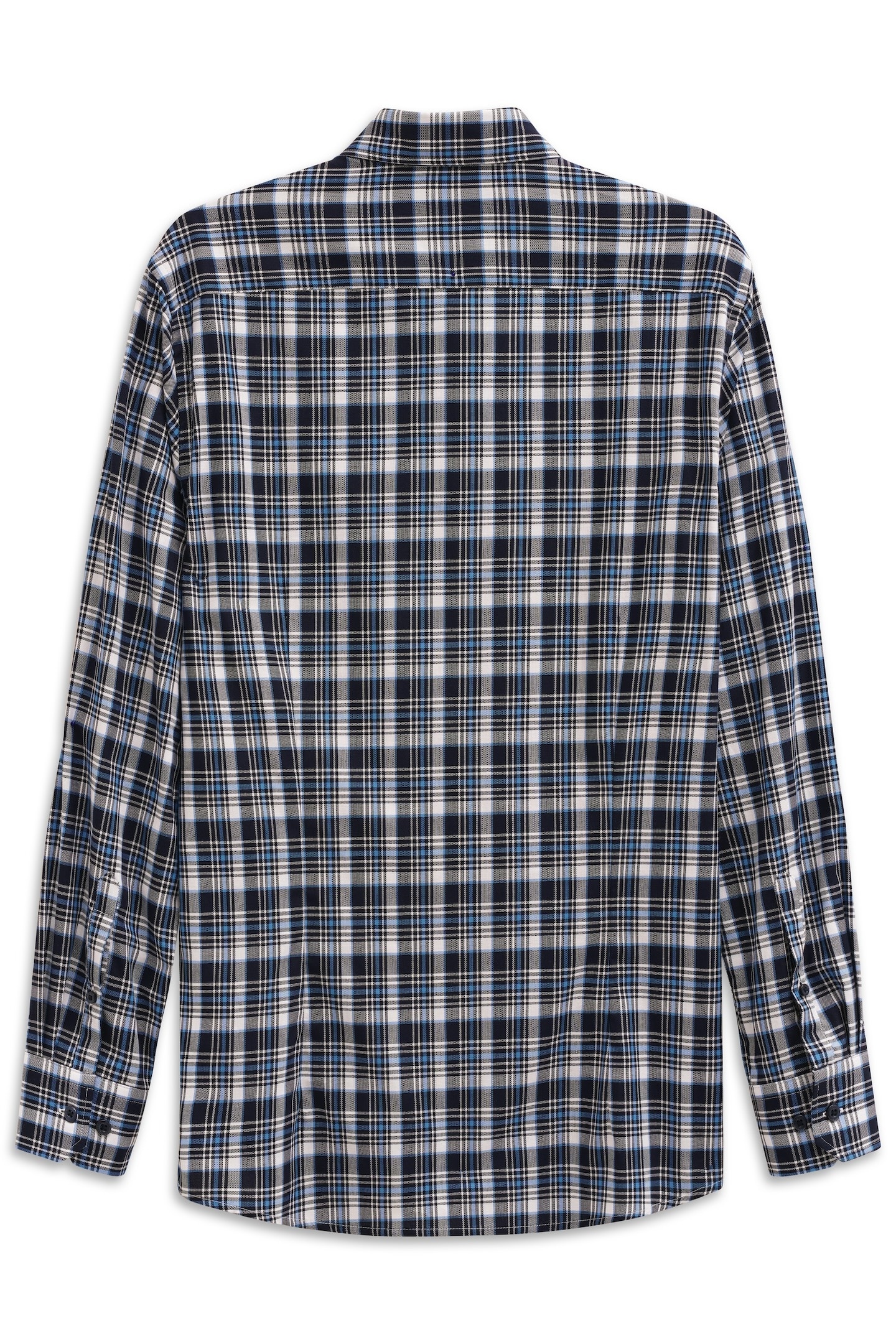 bugatti Chemise à manches longues »Modern Fit« kariert mit Brusttasche & Easy-Care