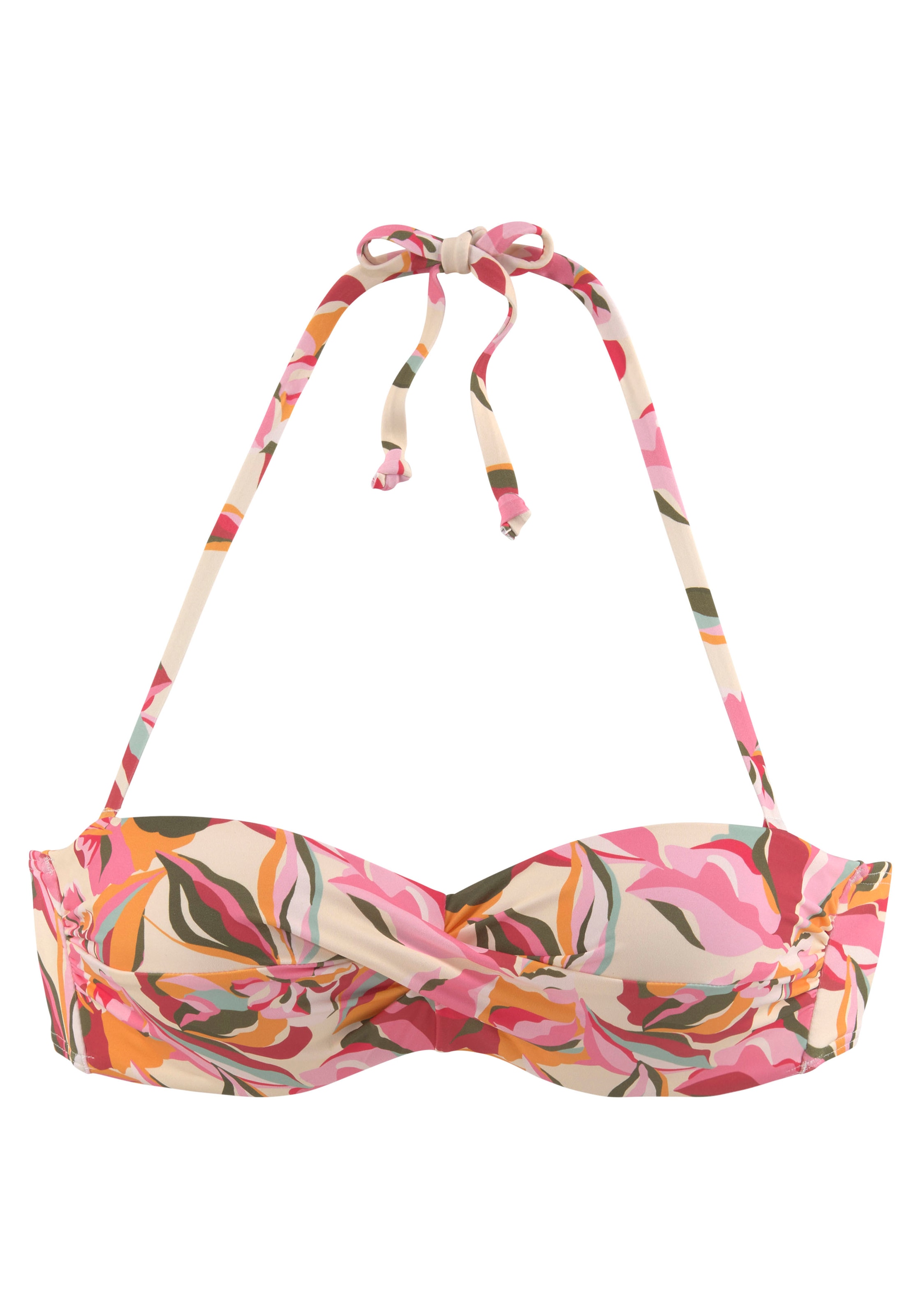 s.Oliver Bügel-Bandeau-Bikini-Top »Bauhinia«, im floralen Design