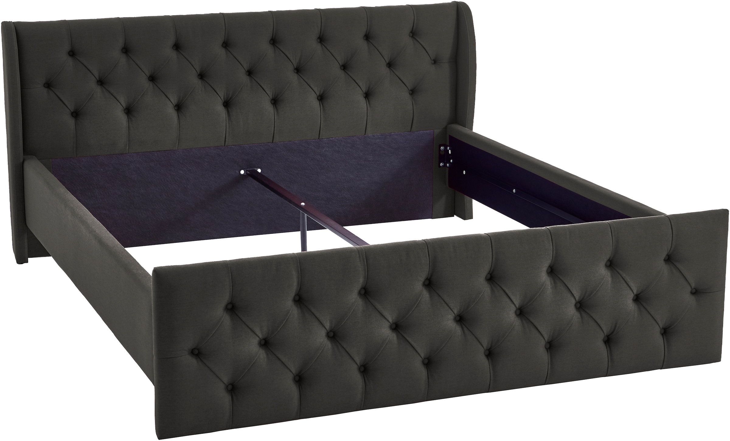 ATLANTIC home collection Bettgestell »TAMINA mit Chesterfieldoptik Kopf- und Fussteil« in zwei Breiten und vier Farben erhältlich