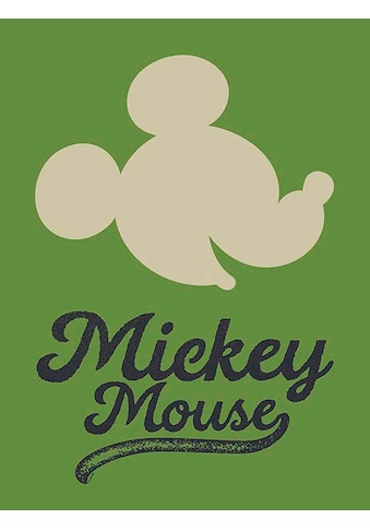 Poster »Mickey Mouse Green Head«, Disney, (1 St.), Kinderzimmer, Schlafzimmer, Wohnzimmer