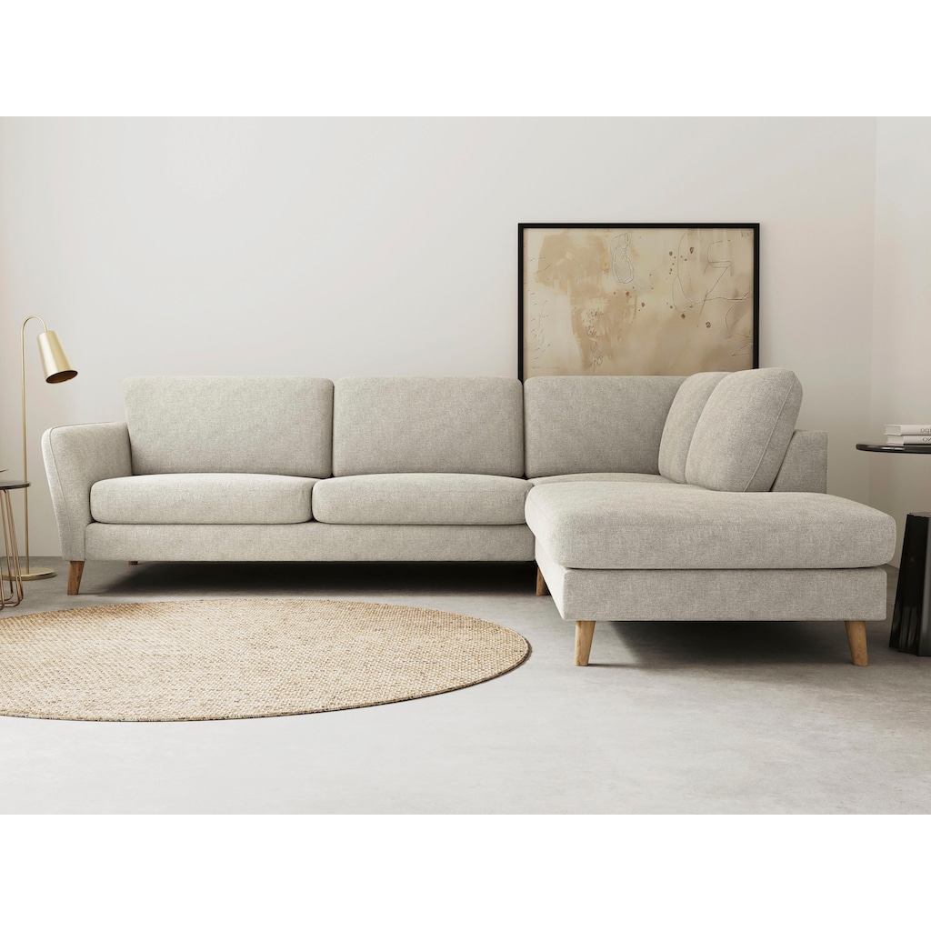 Home affaire Ecksofa »MARSEILLE 278/202 cm, Ottomane rechts/links wählbar«