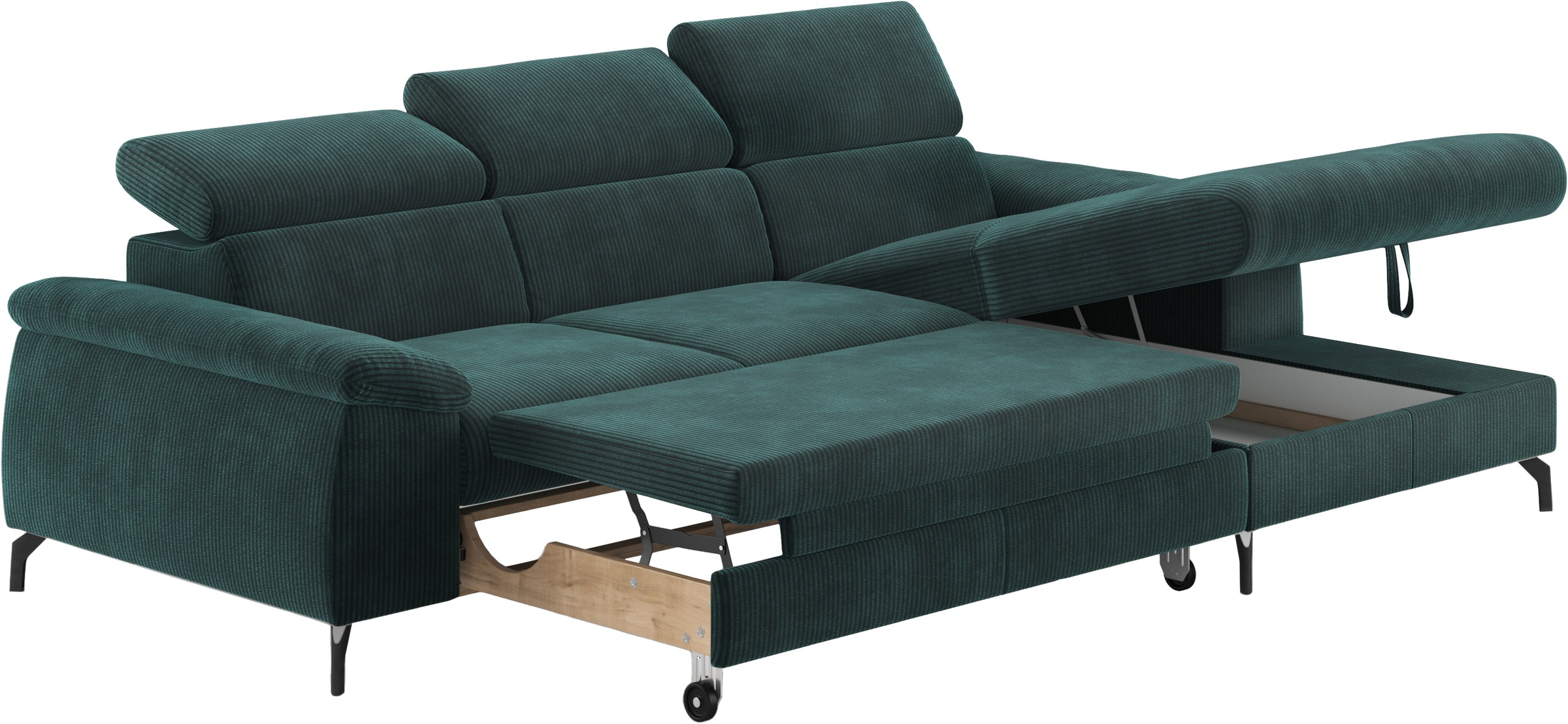 COTTA Ecksofa »Kitty L-Form«, mit Kopfteilverstellung, wahlweise mit Bettfunktion & Bettkasten