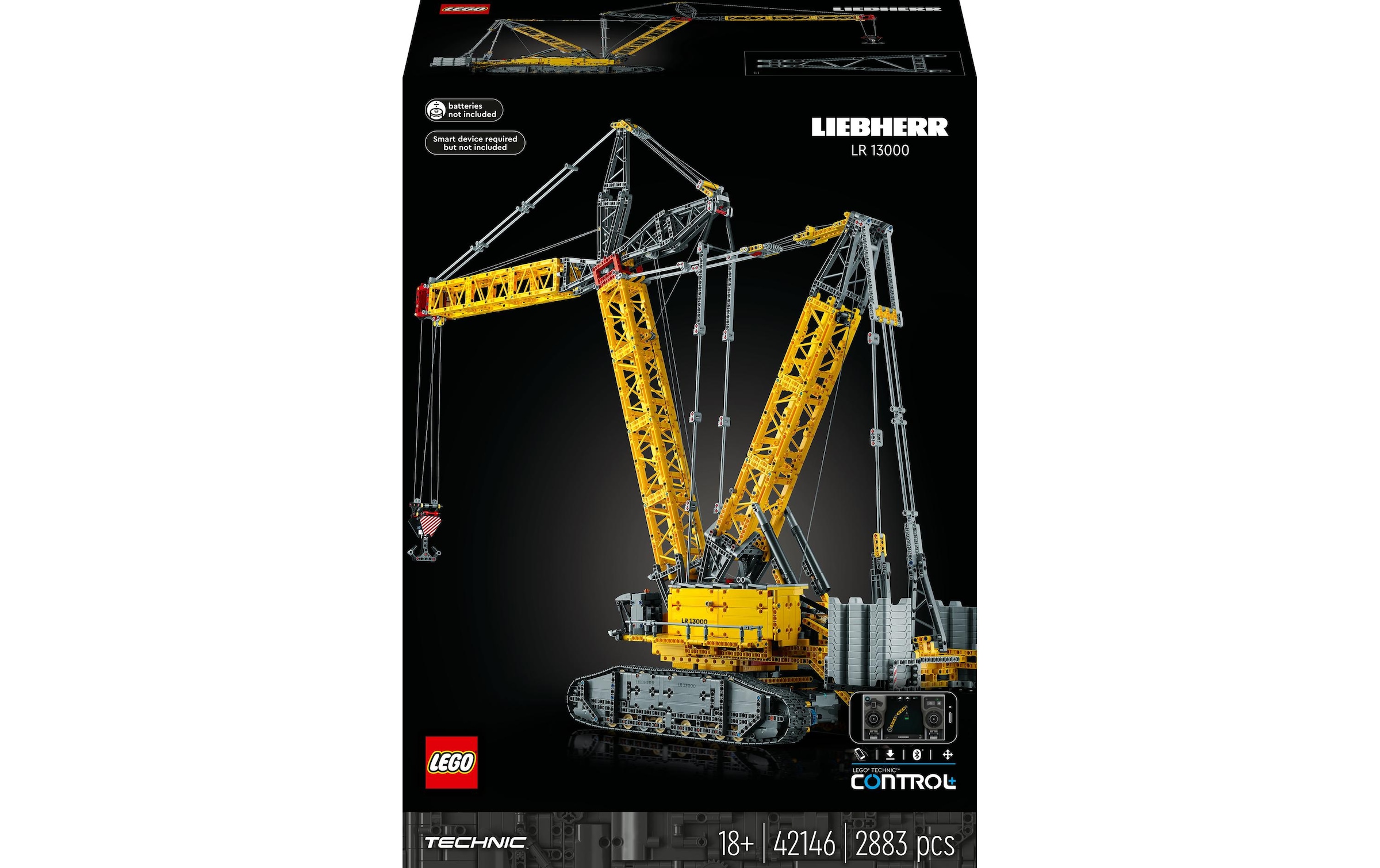 LEGO® Spielbausteine »Liebherr LR 13000«, (2883 St.)