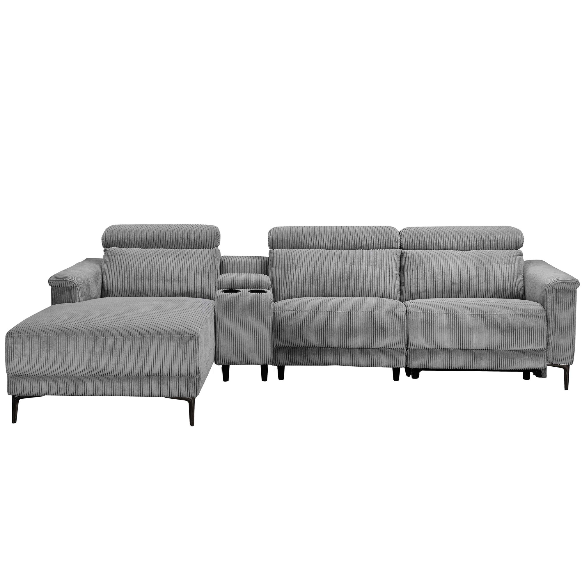 GOODproduct Canapé d'angle »LUND Kinosofa, L-Form, 298cm, man./elektr. Relaxfunktion (mit USB-A/C)« USB-A/C bei elektr.Variante, Kopfteilverstellg/Getränkehalter/Staufach