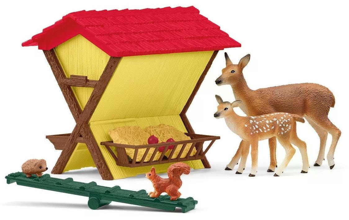 Schleich® Spielwelt »Farm World Fütterung der Waldtiere«