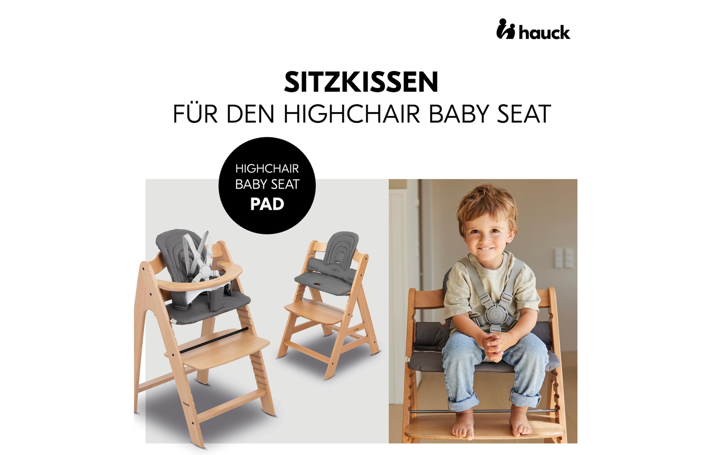 Hauck Hochstuhlaufsatz »Highchair Baby Seat Pad« bis