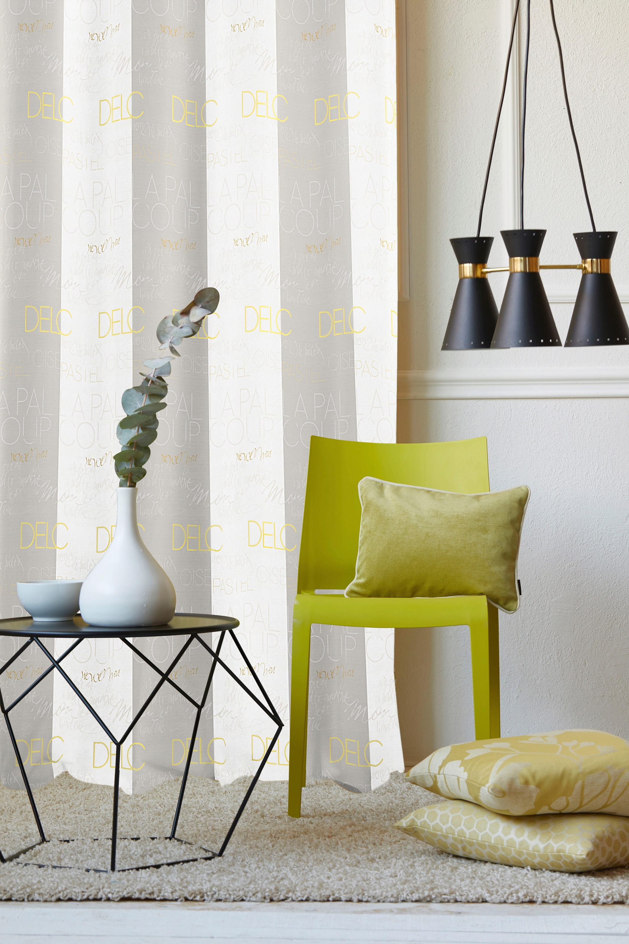 Image of APELT Vorhang »SLOGAN«, (1 St.), HxB: 245x140, Slogan, Ösenschal mit Mettalösen bei Ackermann Versand Schweiz