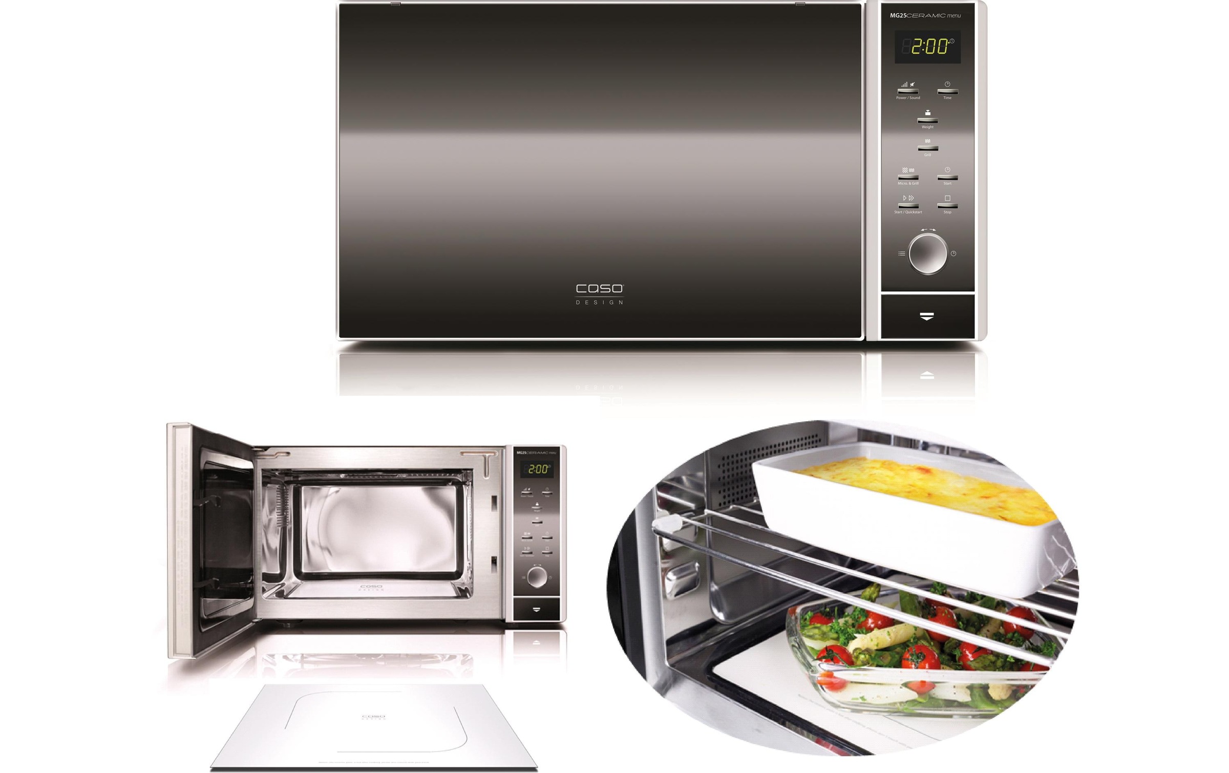 Caso Mikrowelle »MG25 Ceramic Menu«, 900 W