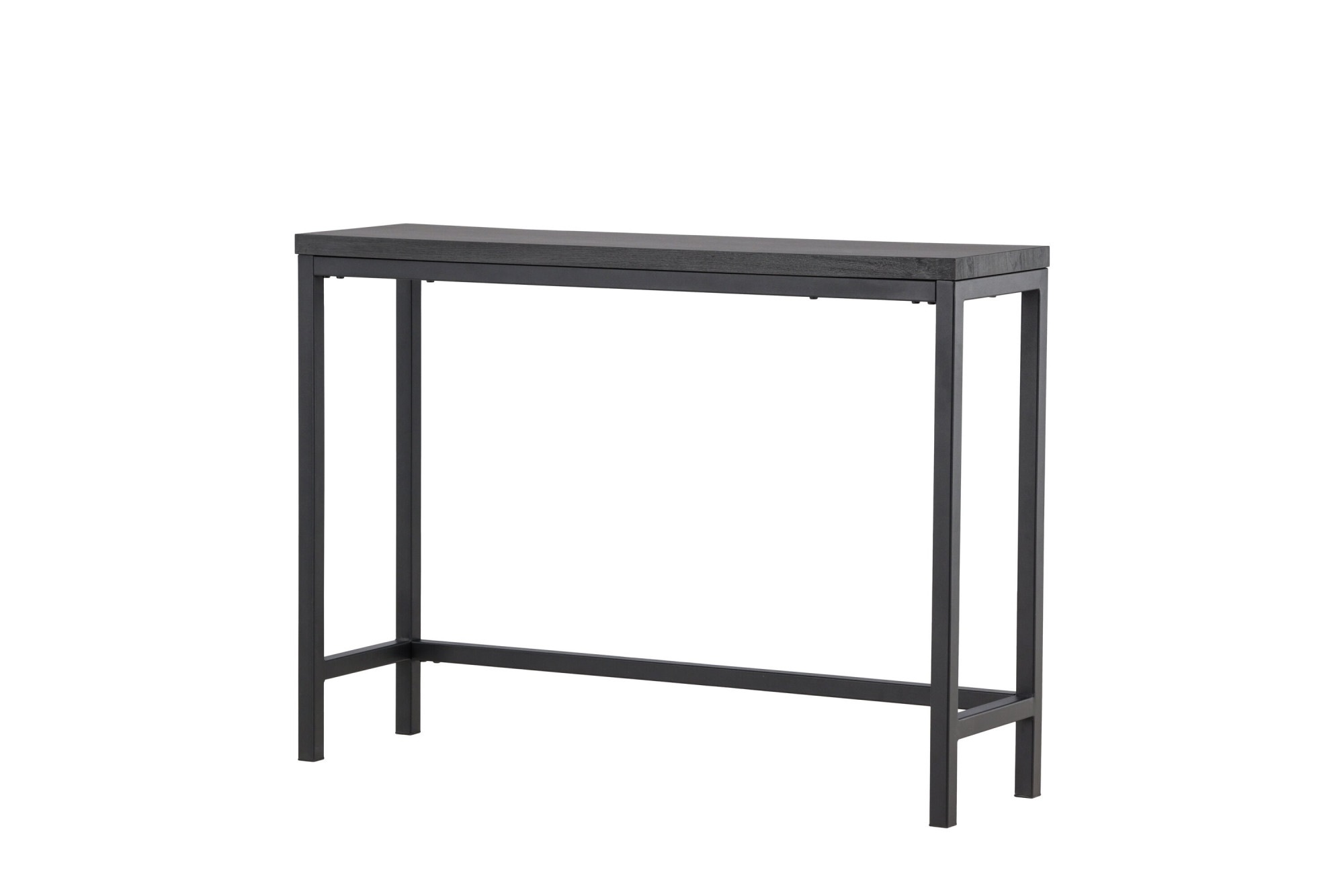 Venture Home Beistelltisch "Rise, rechteckiger Beistelltisch in elegantem Schwarz, 110 × 30 cm" Ablagetisch minimalistisch, Metallgestell, pflegeleicht
