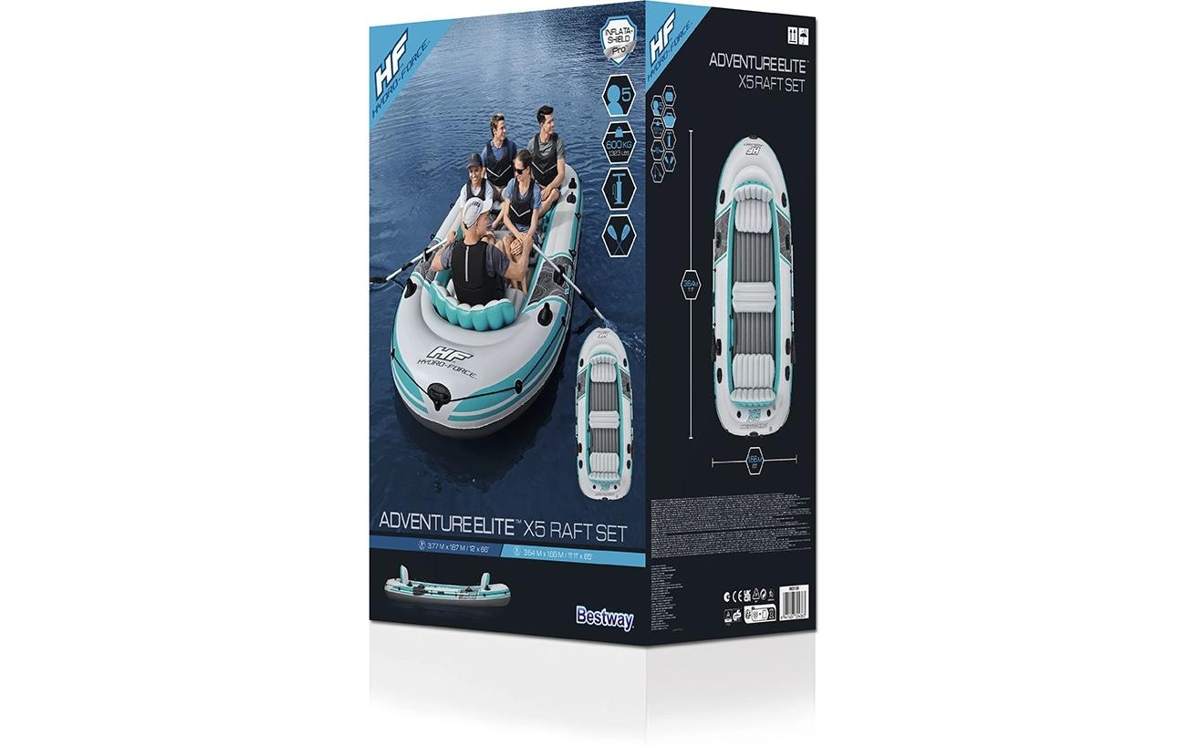 Bestway Bateau pneumatique »Hydro-Force Komplett-Set Adventure Elite X5« bottes en caoutchouc