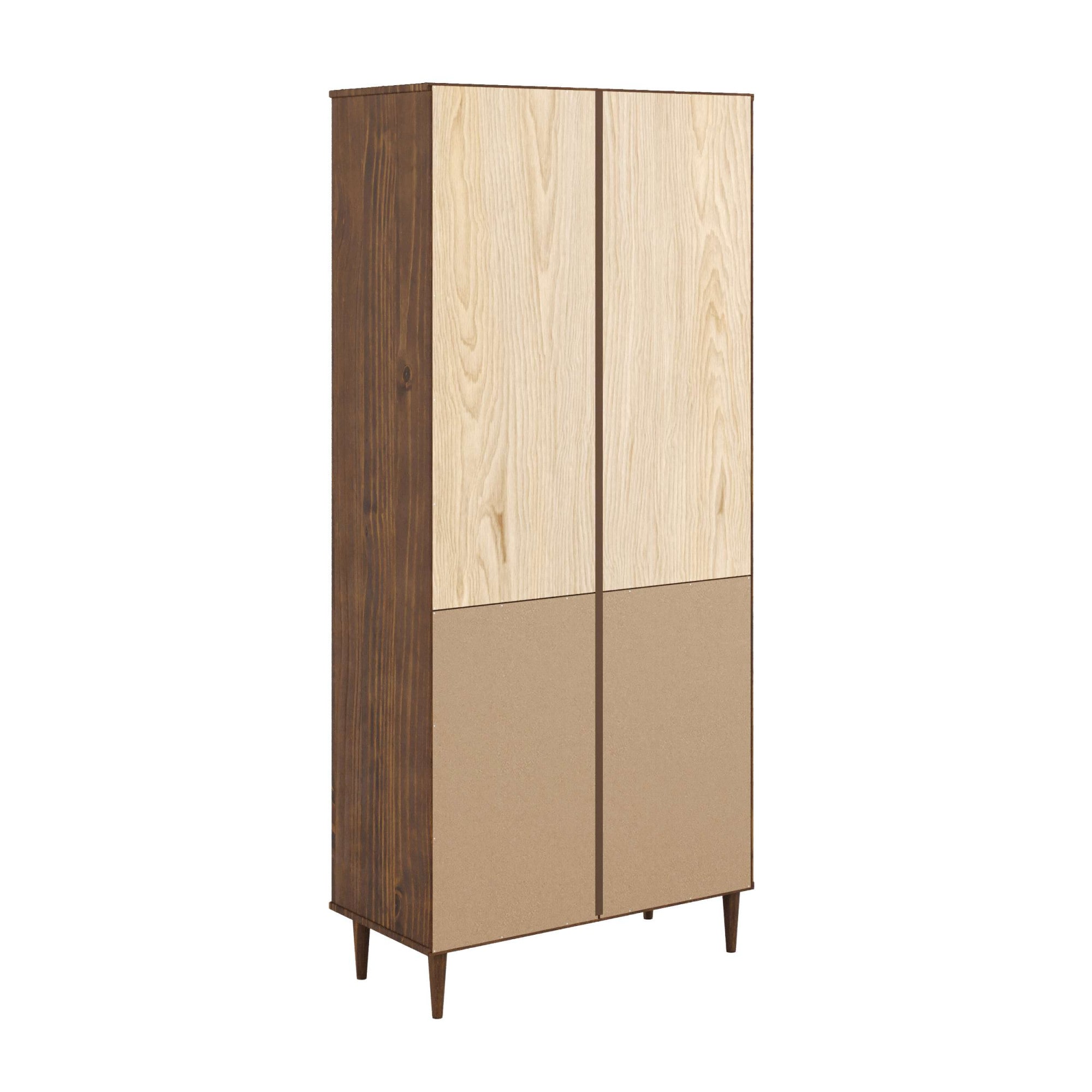GOODproduct Étagère à livres »Malmedy Front mit gefrästen Rillen« Bibliothèque en pin massif, ouverture par pression, FSC, L: 80 cm