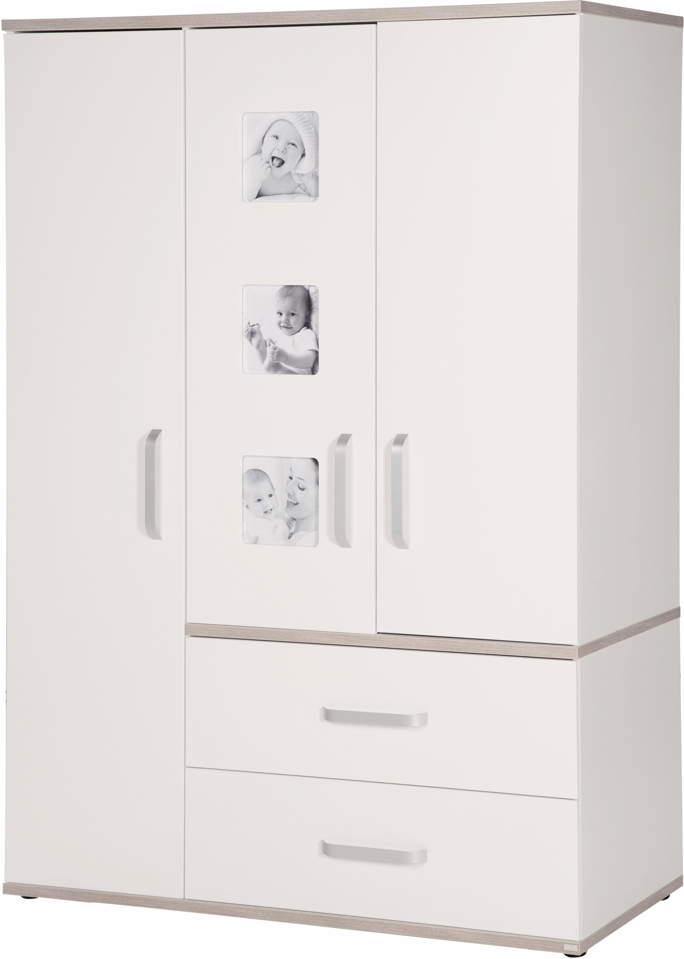 Image of roba® Kinderkleiderschrank »Moritz, 3-türig«, mit integrierten Bilderrahmen an den Türen; Made in Europe bei Ackermann Versand Schweiz