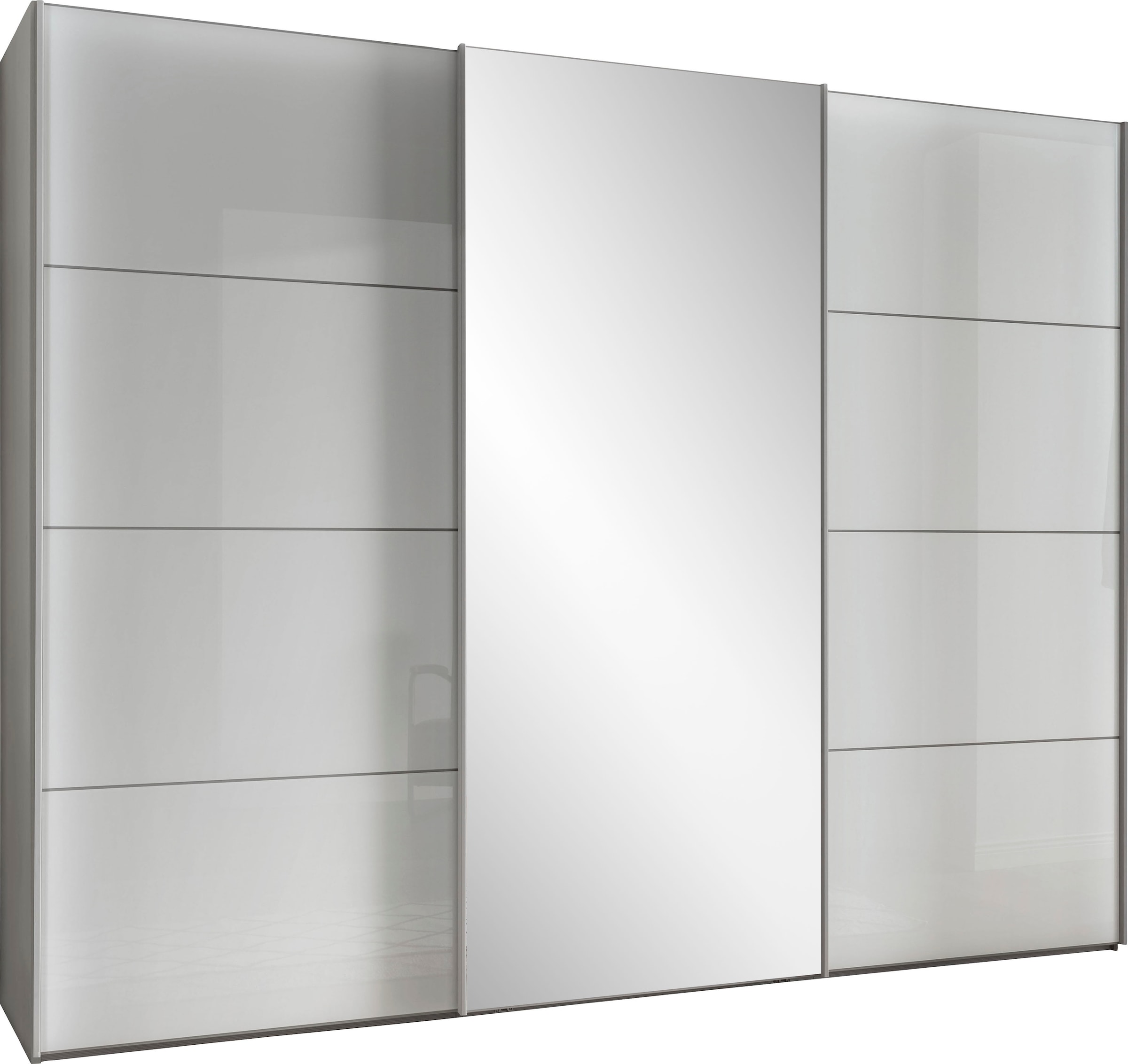 WIEMANN Armoire à portes coulissantes »Kos« avec porte miroir et joint d'ombre