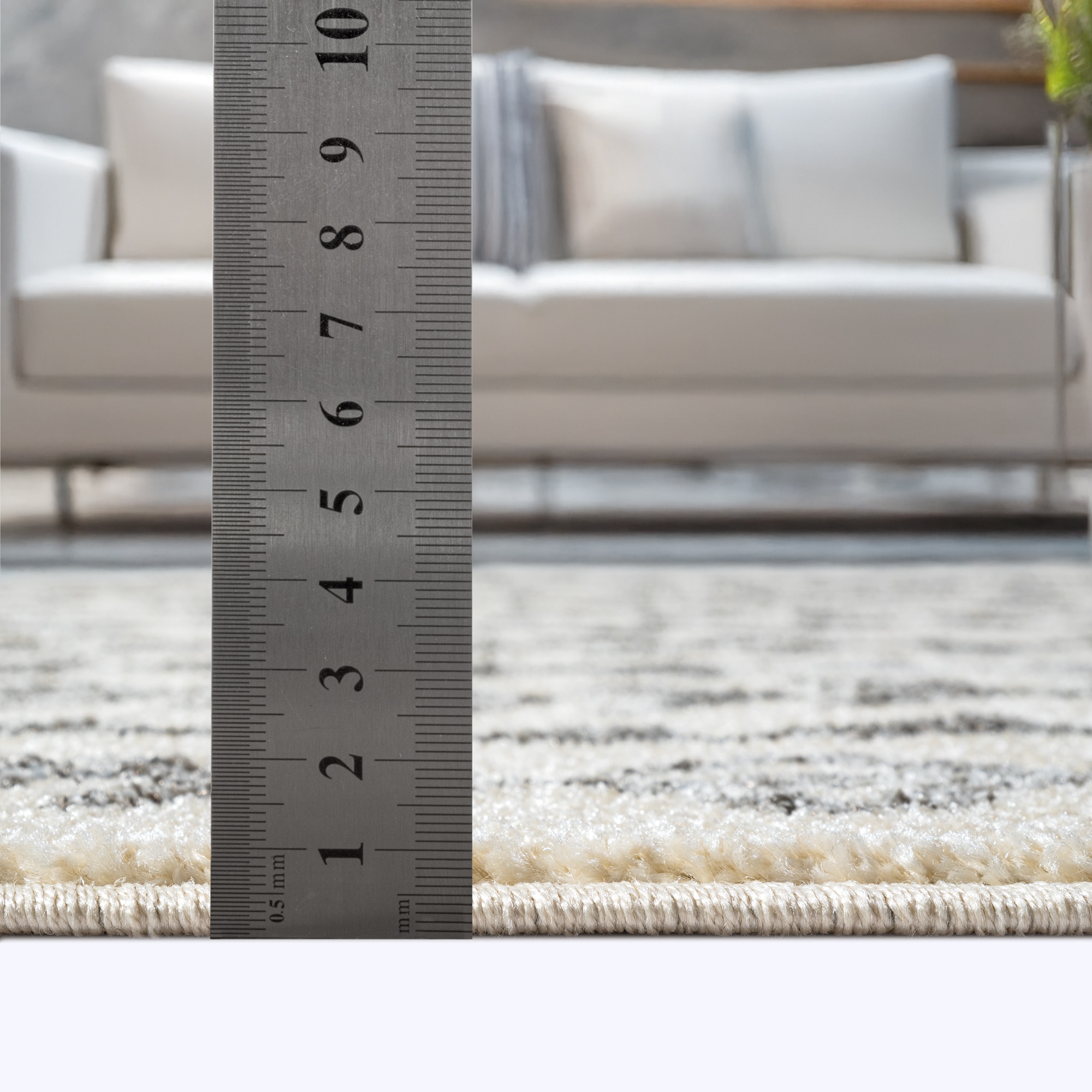 Sanat Teppich »Boho 8204  , auch als Läufer und in Rund« rechteckig 10 mm Höhe Kurzflor, robust, Boho, Scandic, für Fussbodenheizung geeignet