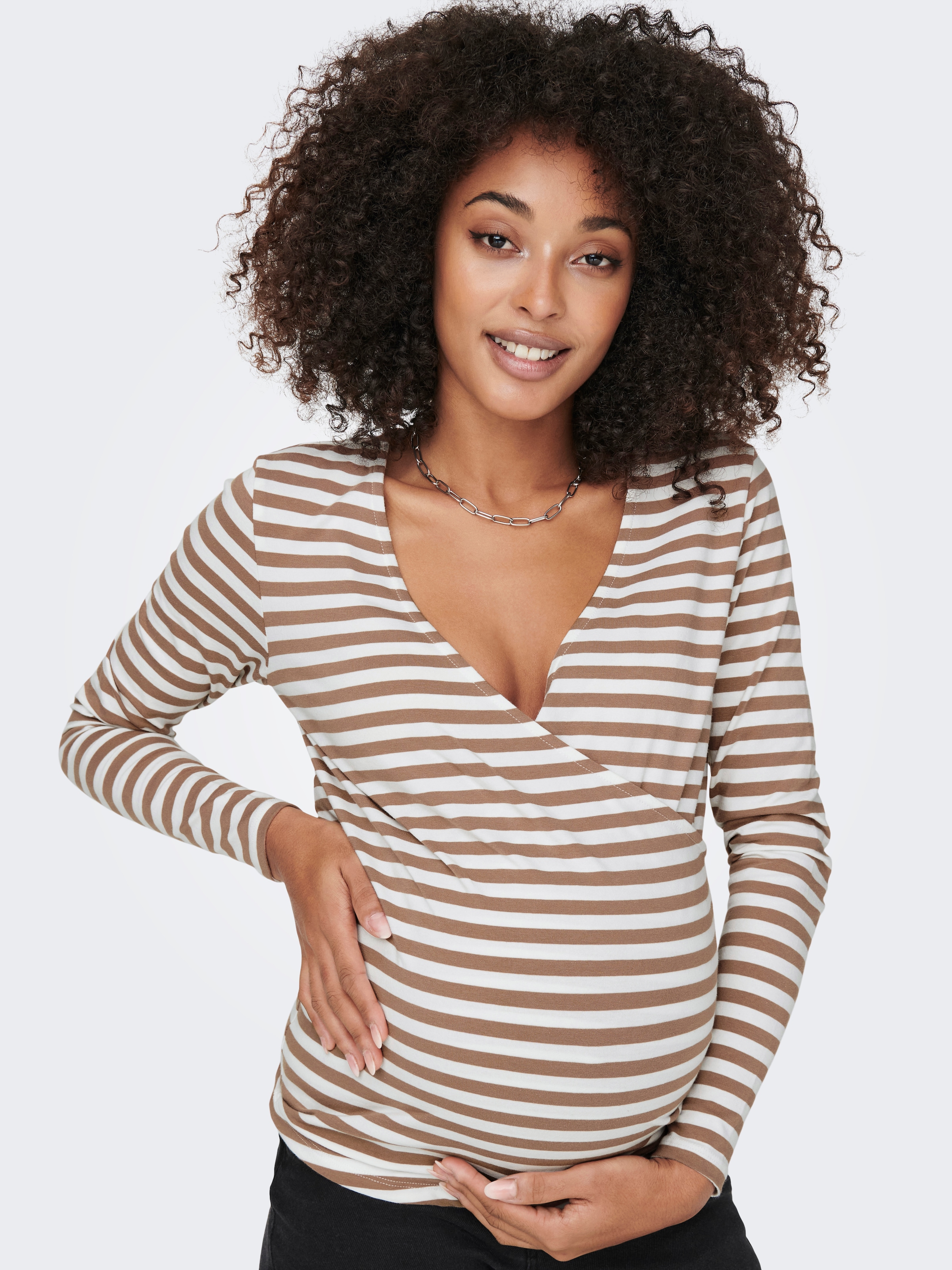 ONLY MATERNITY T-shirt de grossesse »OLMJOY L/S WRAP TOP JRS«