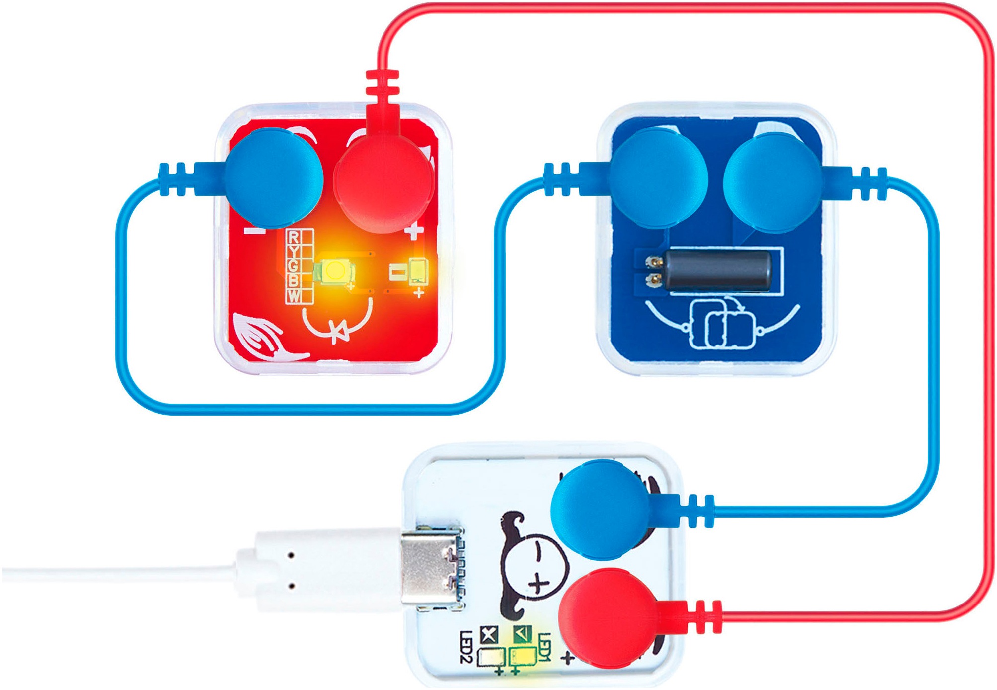 Hape Coffret d'expérimentation »Forscher Schaltkreise-Set Basic«