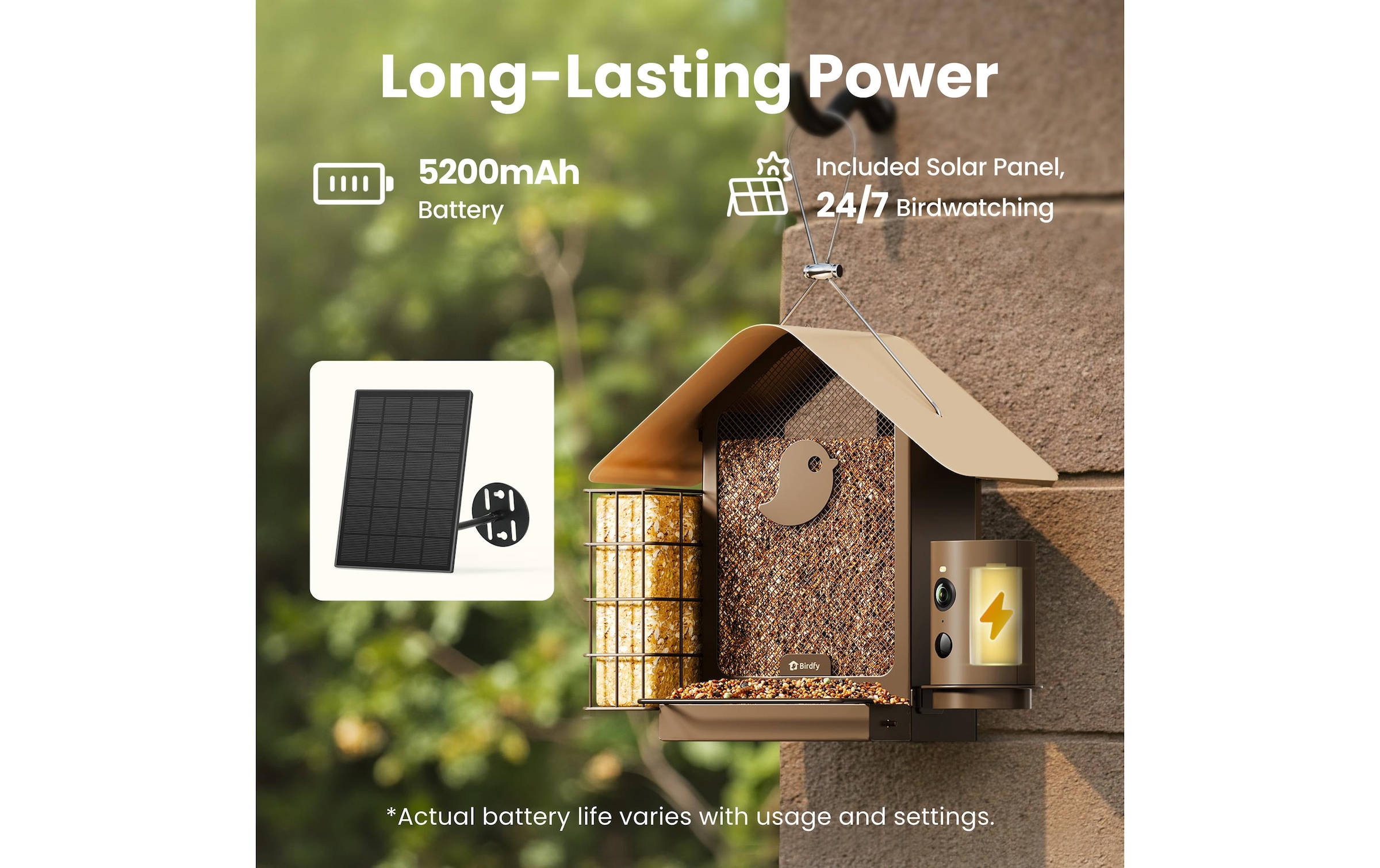 Birdfy Distributeur de nourriture »Metall V 1080PHD mit Kamera«