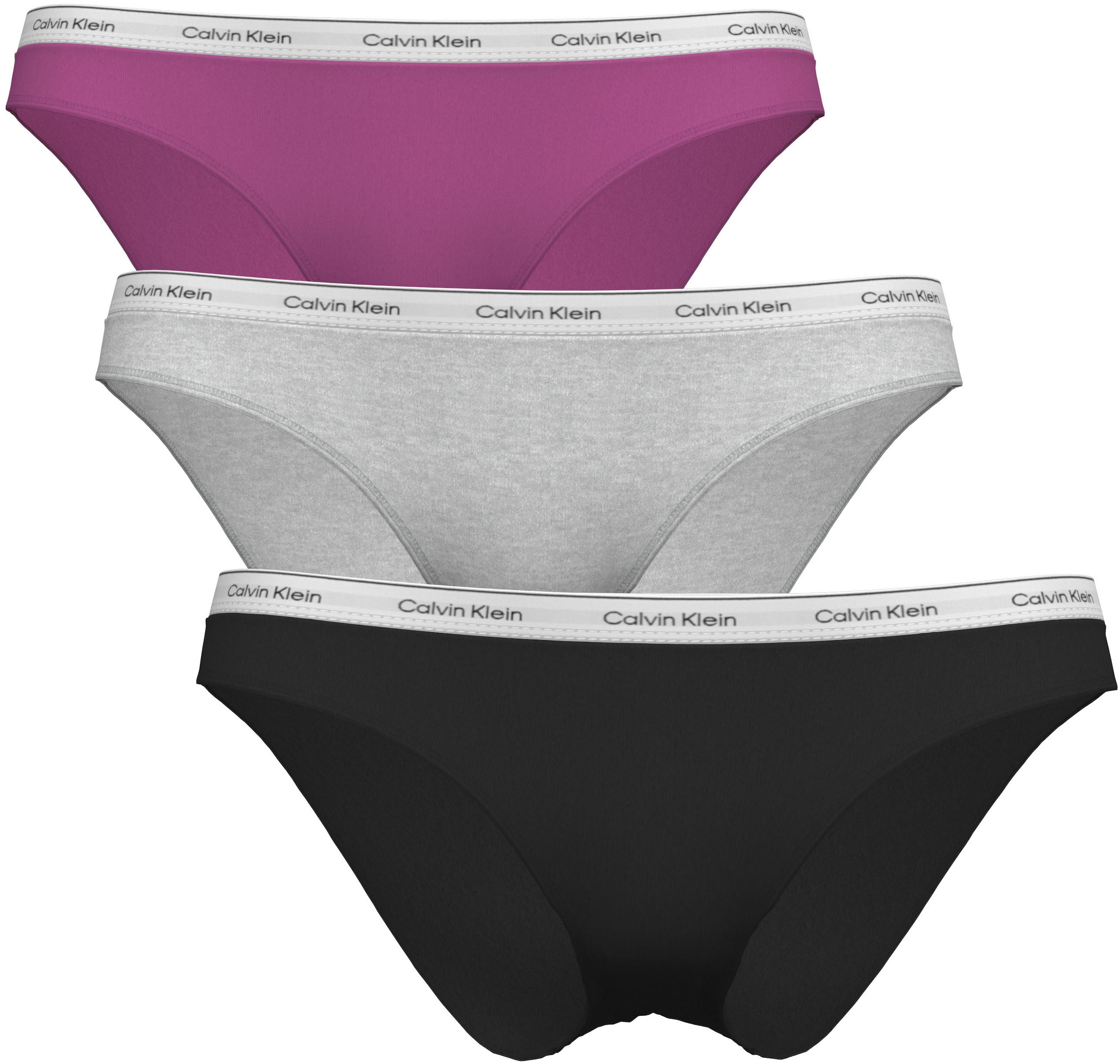 Image of Calvin Klein Underwear Bikinislip "BIKINI 3PK" Packung, 3er-Pack, Körpernahe Passform mit elastischem Bund