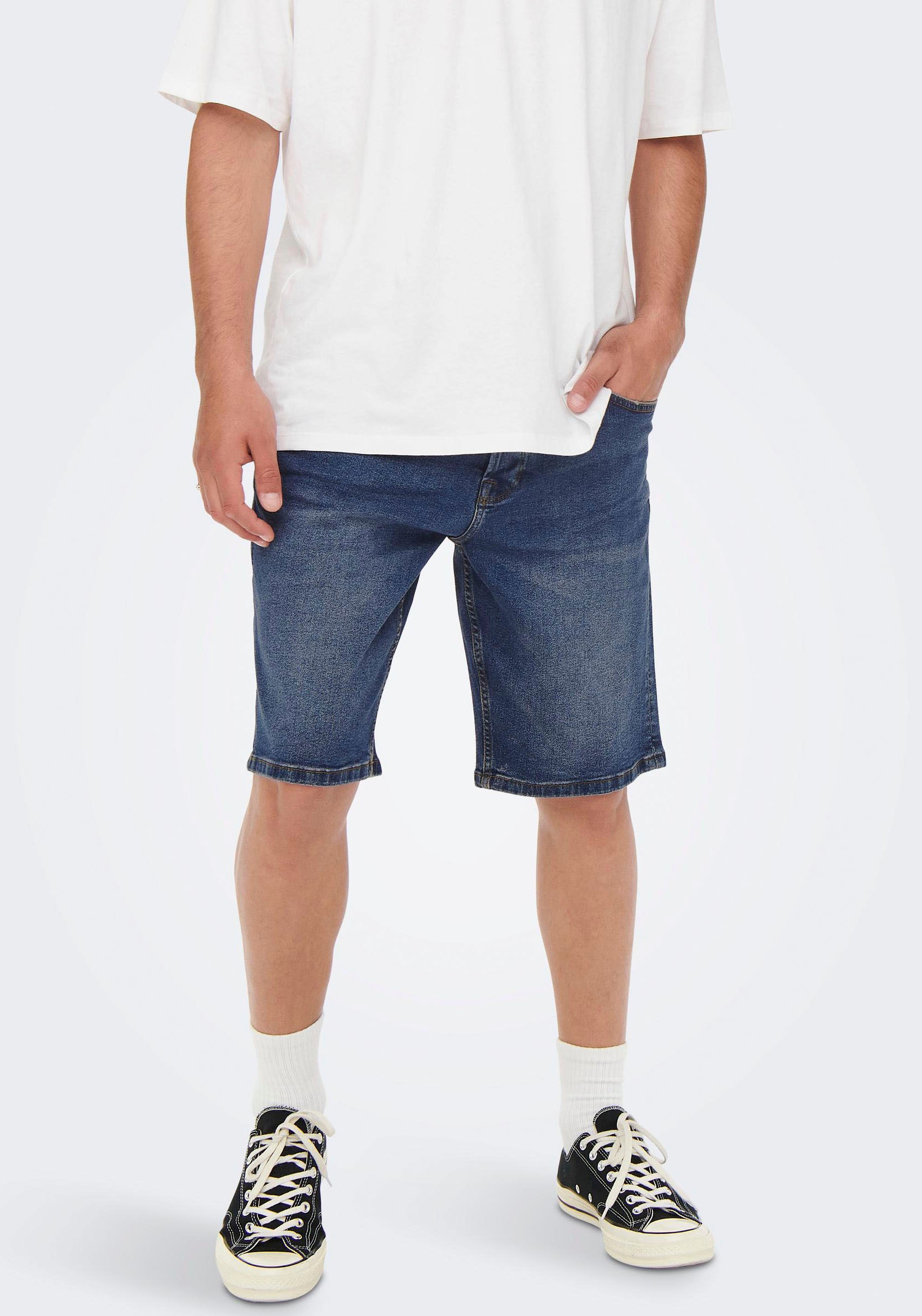 Image of ONLY & SONS Jeansbermudas »SAVI LIFE SHORTS« bei Ackermann Versand Schweiz