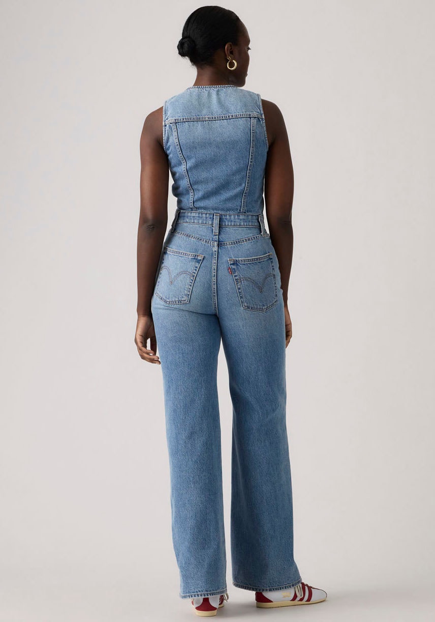 Levi's® Combinaison »DNM VEST WIDELG JUMPSUIT« figurbetonende Passform mit weiter Beinform
