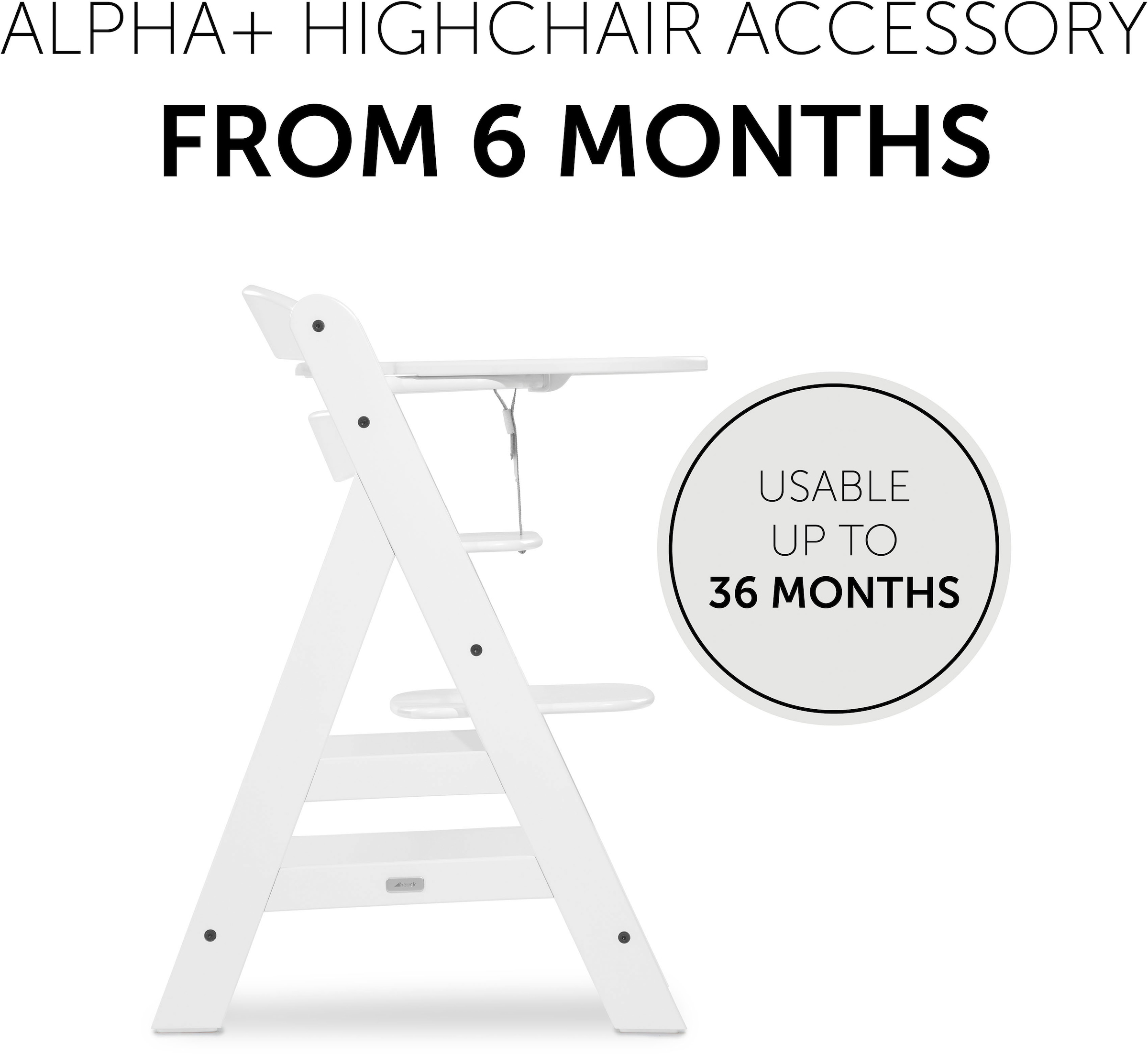 Hauck Plateau de chaise haute »Alpha Click Tray, weiss« für Hauck Hochstuhl Alpha+