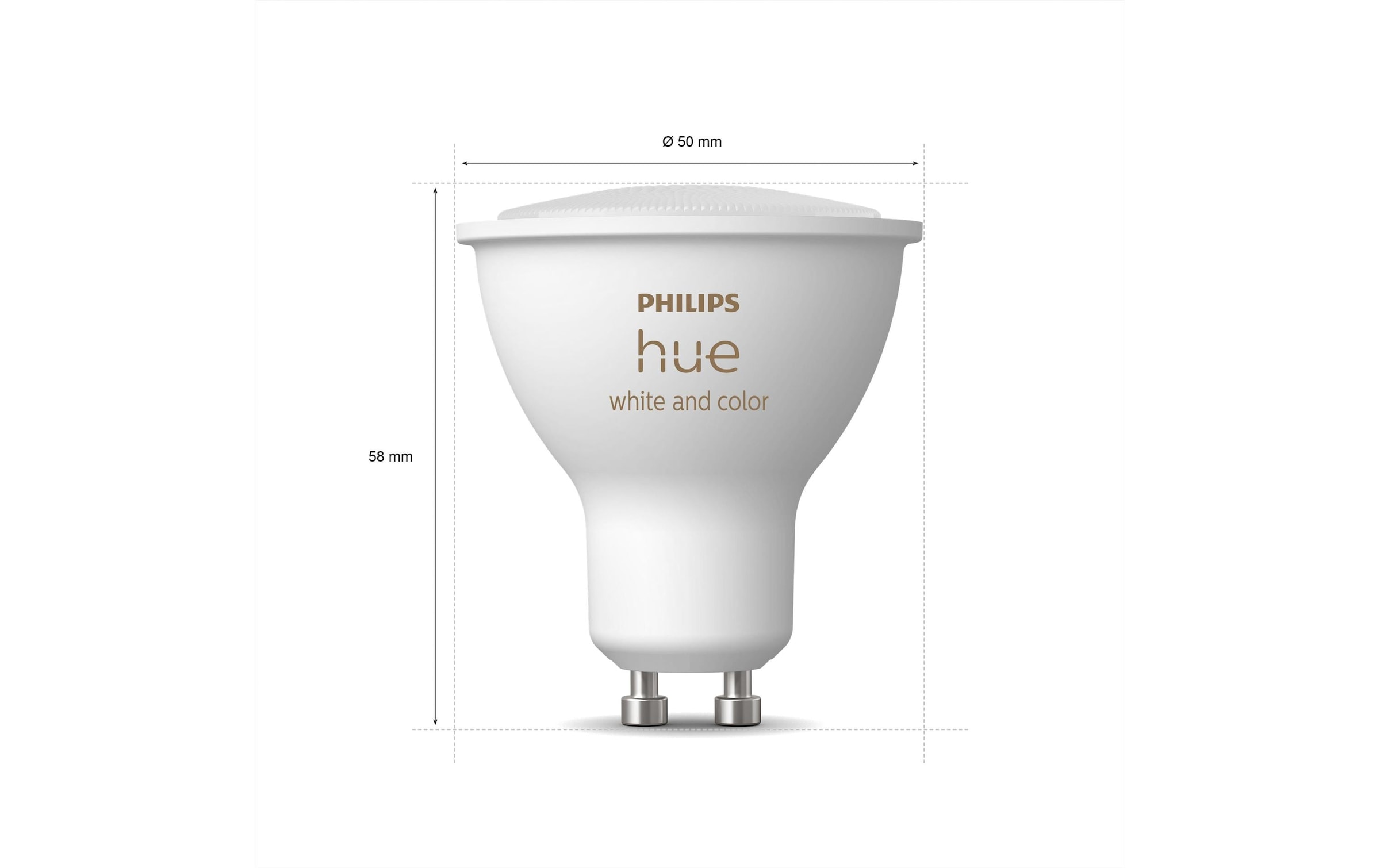 Philips Hue Smarte LED-Leuchte »Hue 3 GU10-Lampen + Dimmschalter + Hue Bridge Pro«