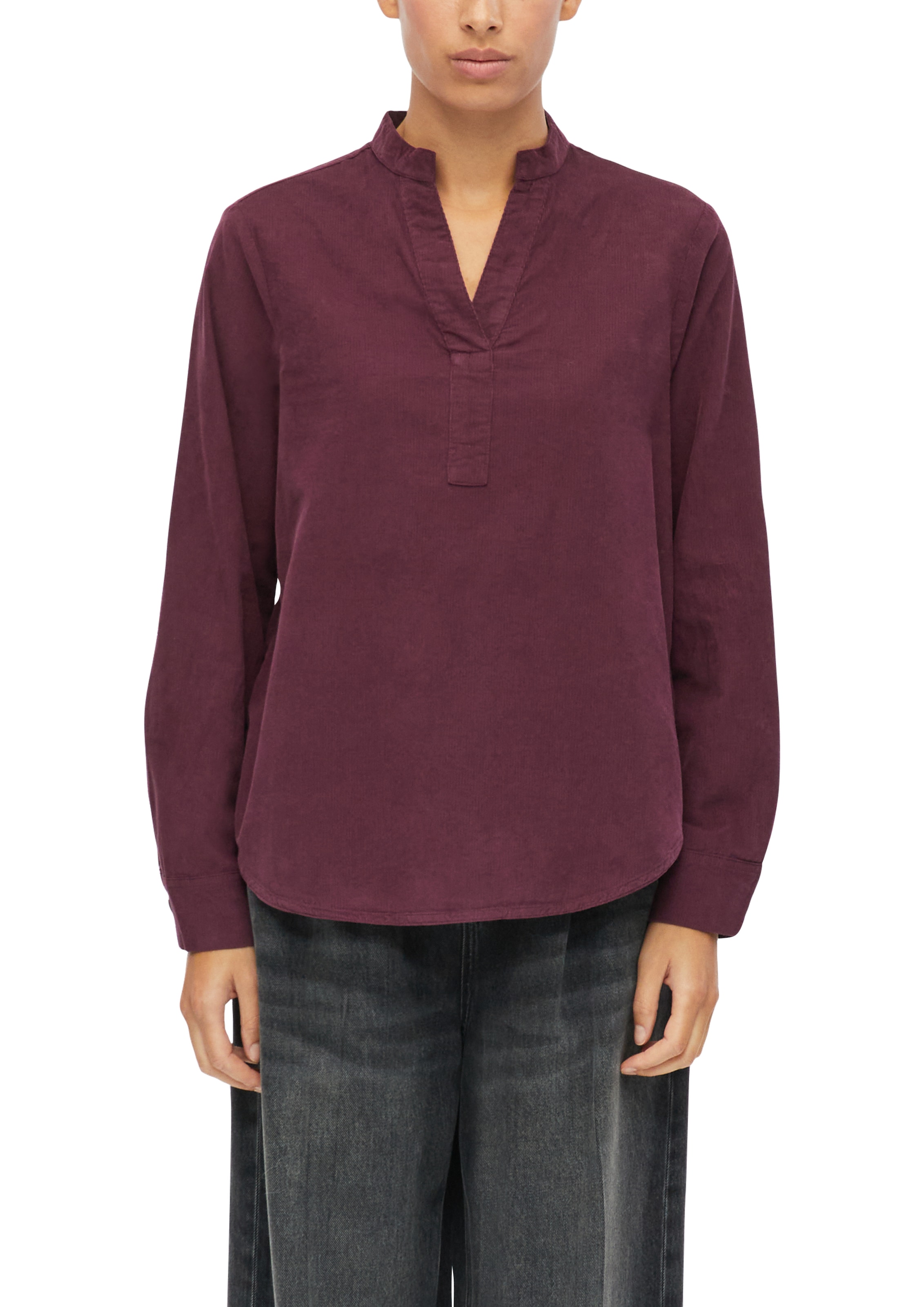 s.Oliver Blouse à manches longues Tunique avec encolure fendue