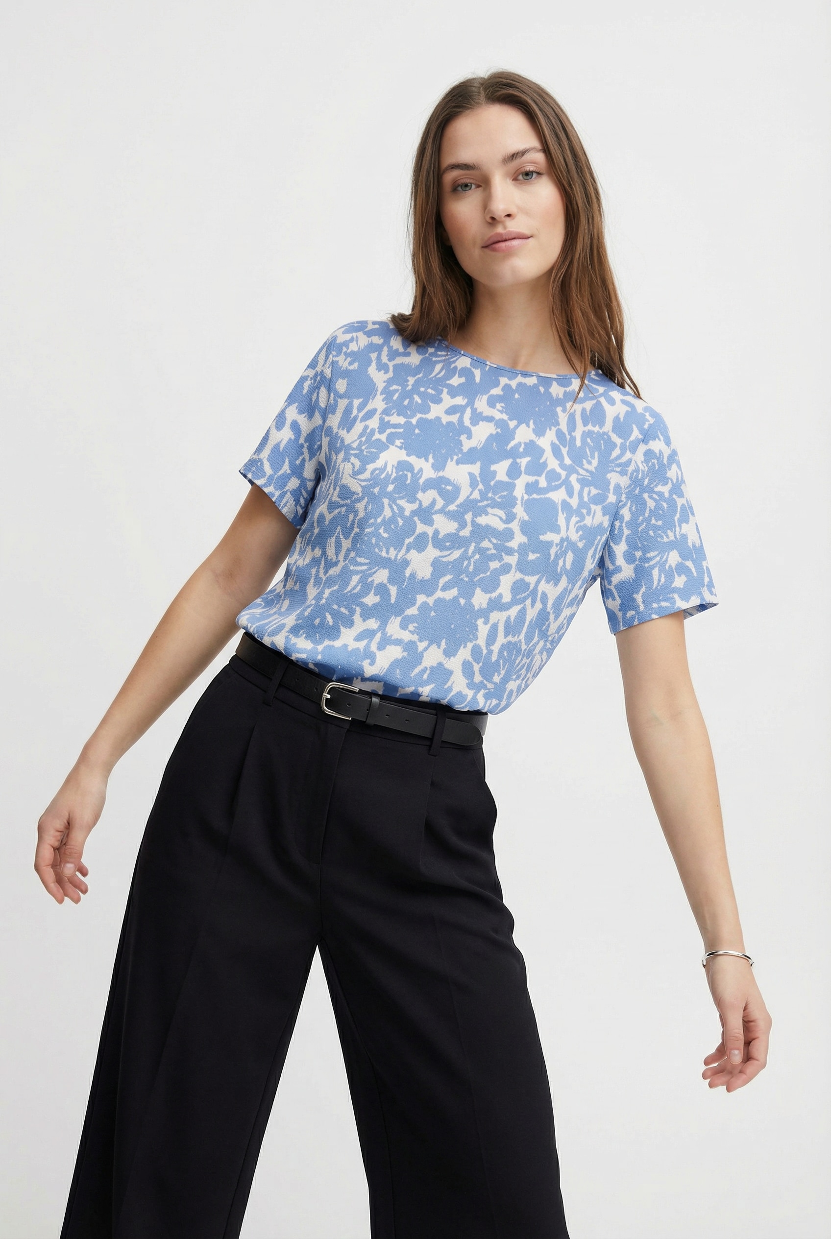 ONLY CARMAKOMA Shirtbluse »CARVICA SS TOP WVN NOOS« Materialmix, regular fit