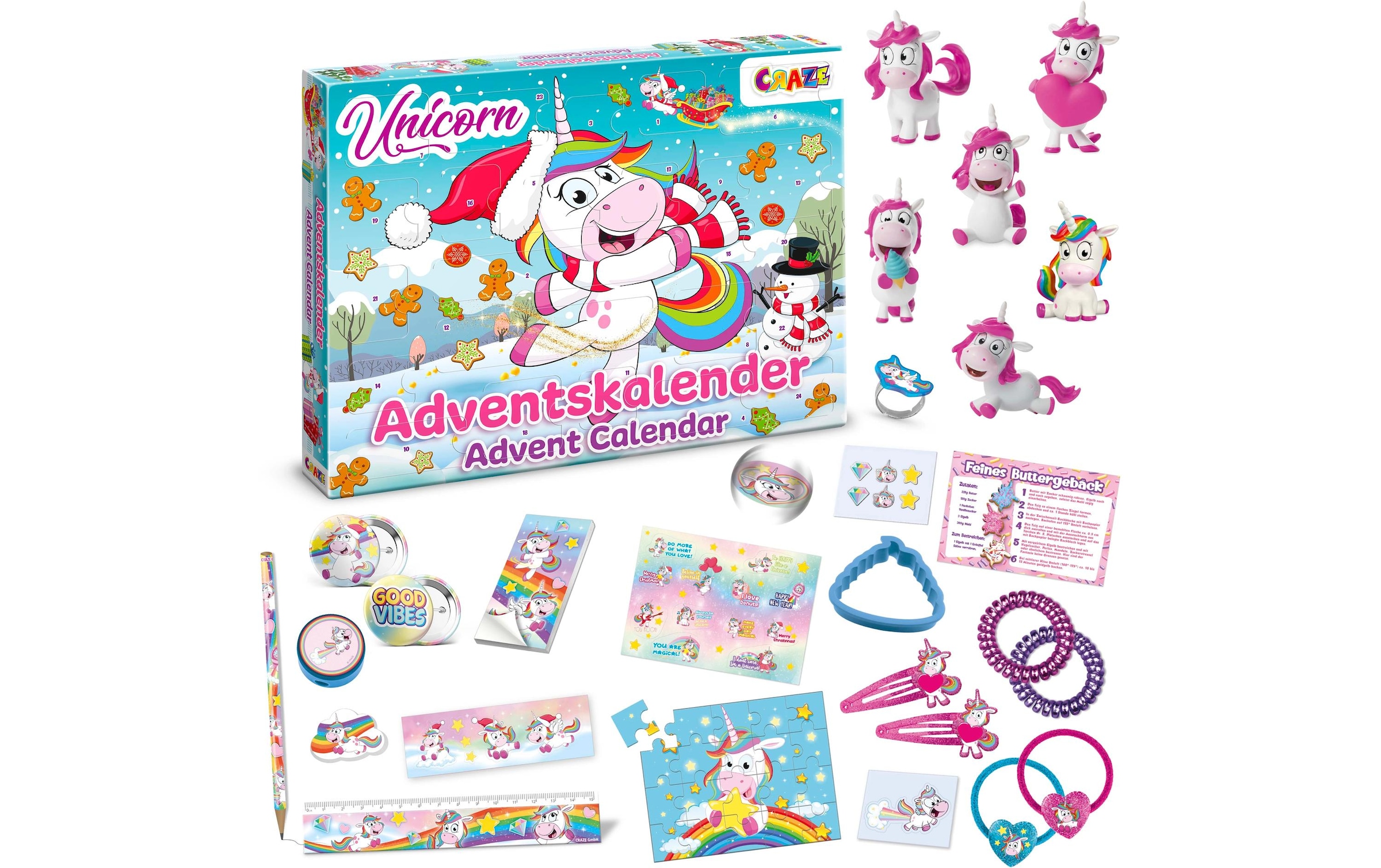 CRAZE Adventskalender »Unicorn 2024«, ab 3 Jahren