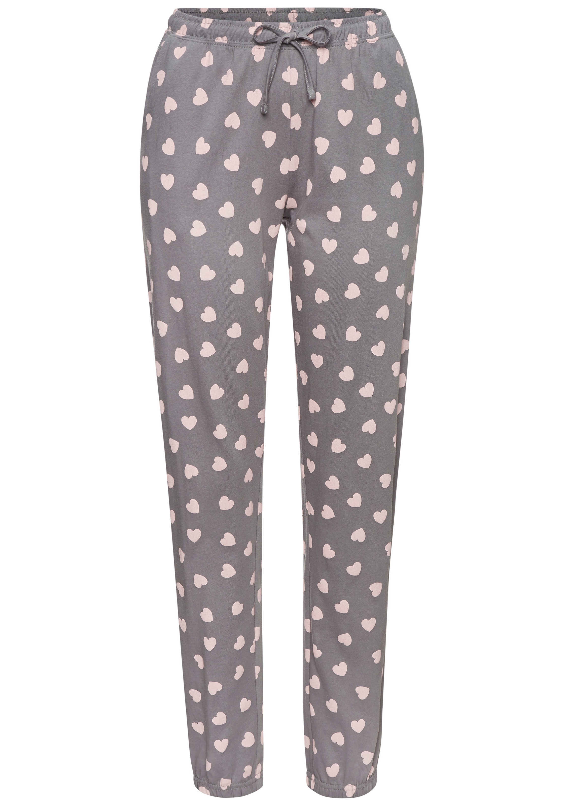 Vivance Dreams Pyjama Ensemble, 2 pièces mit süssem Herzmuster