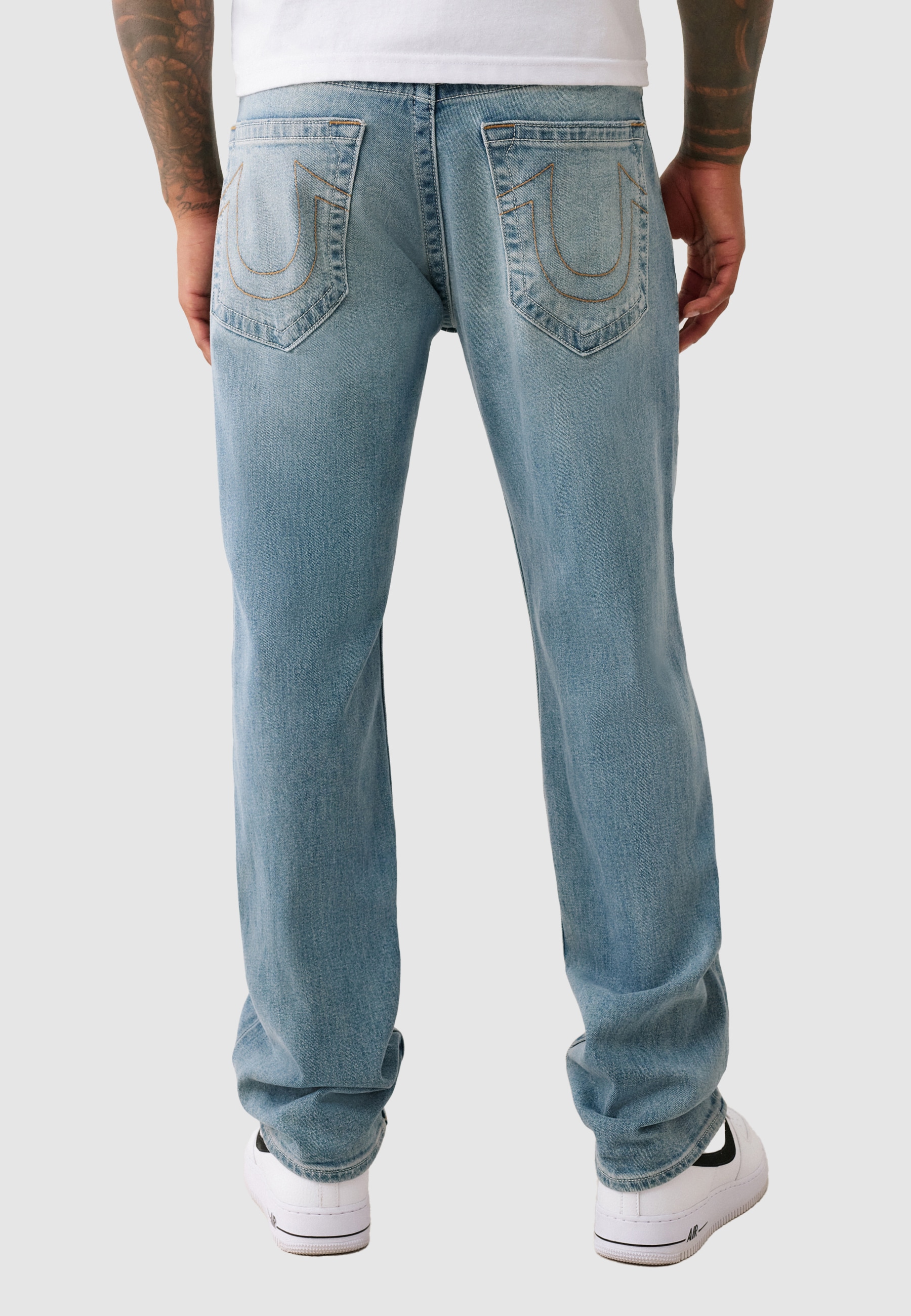 True Religion Jeans taille basse »GENO SN NO FLAP 32 IN« mélange coton, coupe décontractée