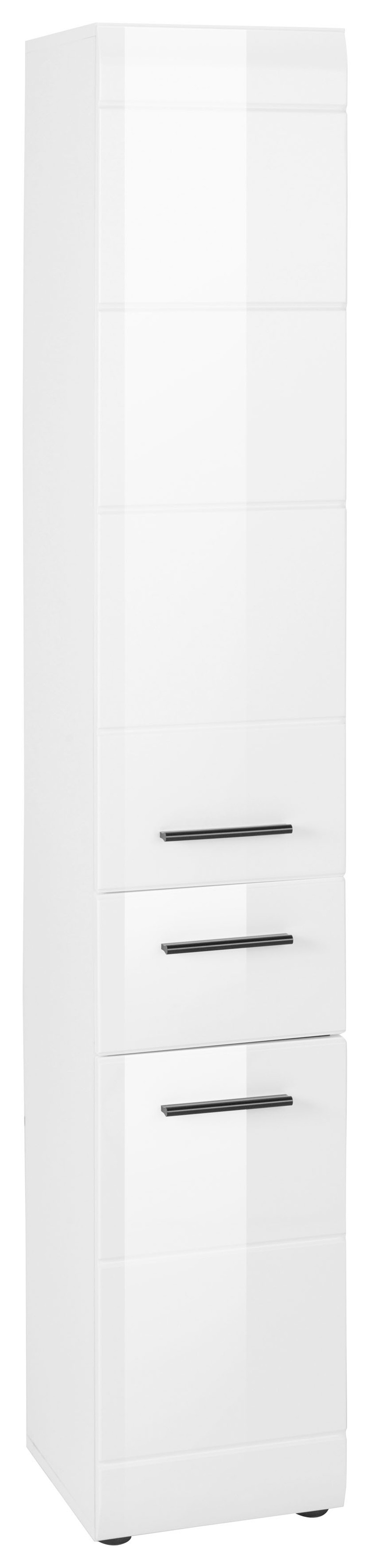 Image of trendteam Hochschrank »Skin«, Höhe 182 cm, Badezimmerschrank mit Fronten in Hochglanz- oder Holzoptik, mit Schubkasten bei Ackermann Versand Schweiz