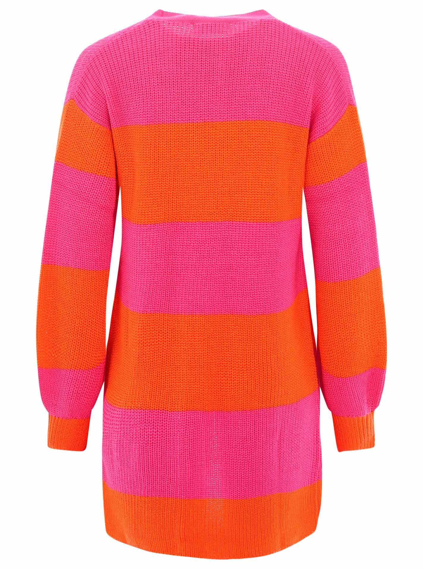 Zwillingsherz Cardigan »"Katja"«, gestreifte Strickjacke mit Wollanteil, One Size