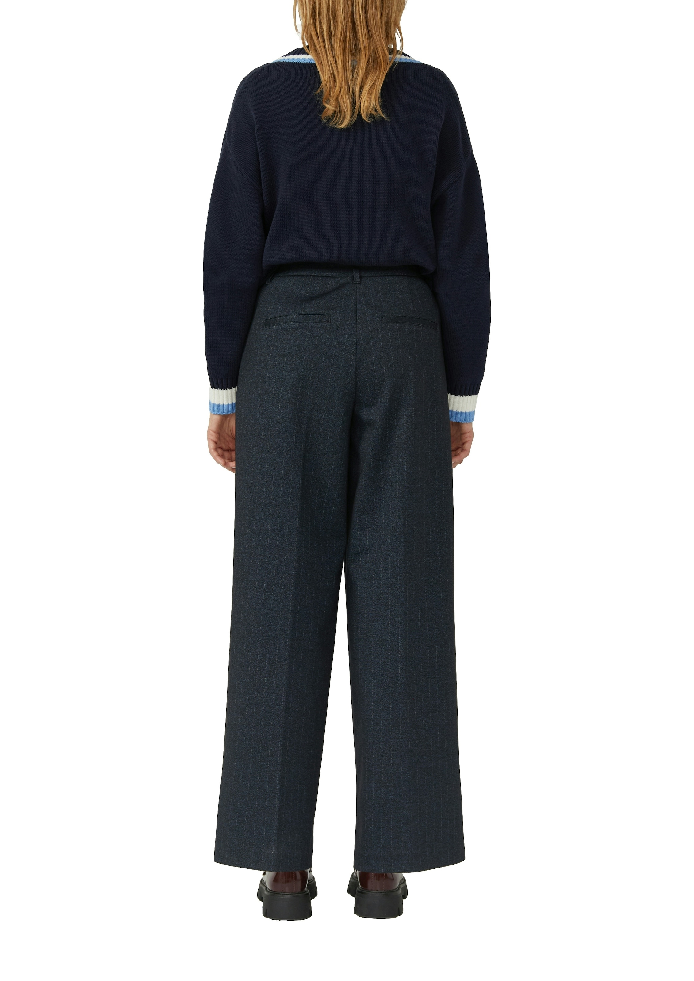 s.Oliver Pantalon à pinces  aspect rayures fines