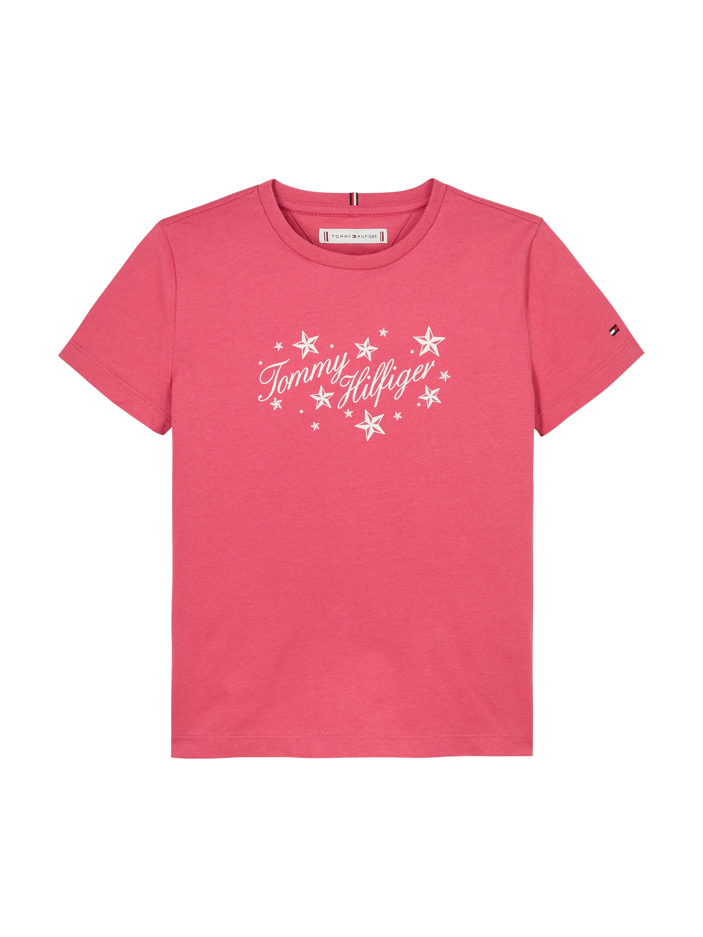 Tommy Hilfiger T-Shirt »TOMMY SCRIPT GLITTER TEE SS«, mit grossem Logodruck