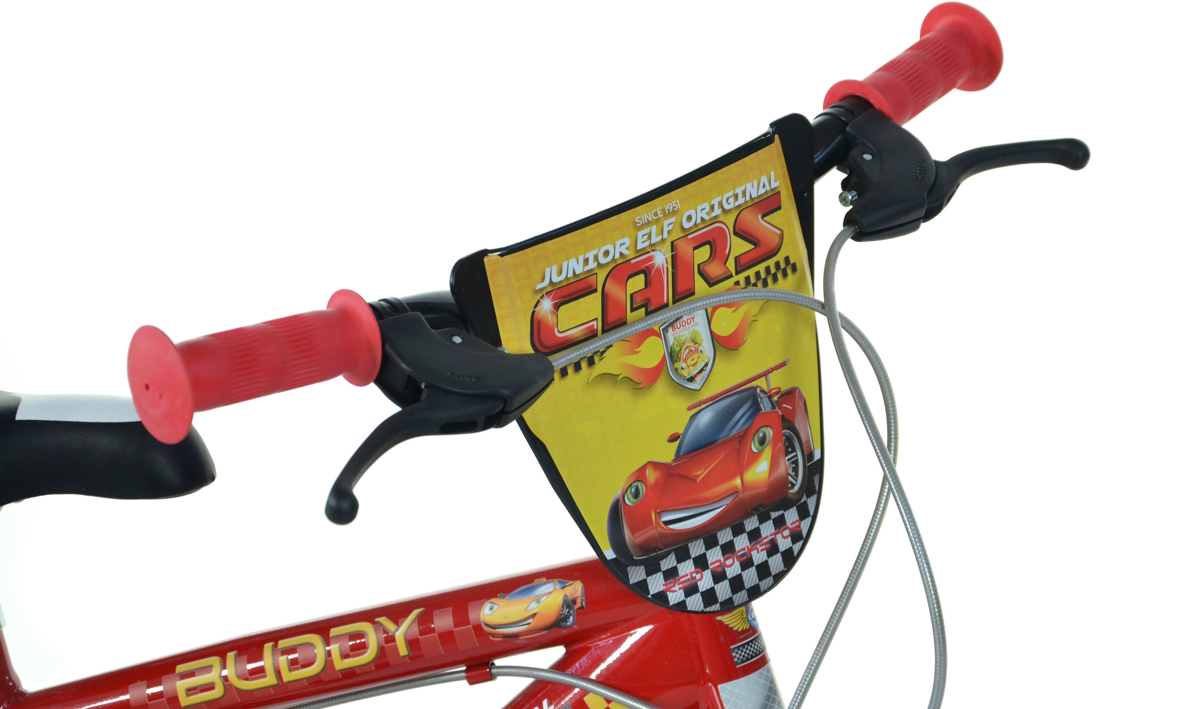 Dino Kinderfahrrad »Cars Buddy«, 1 Gang, mit Stützrädern, Trinkflasche und Frontschild