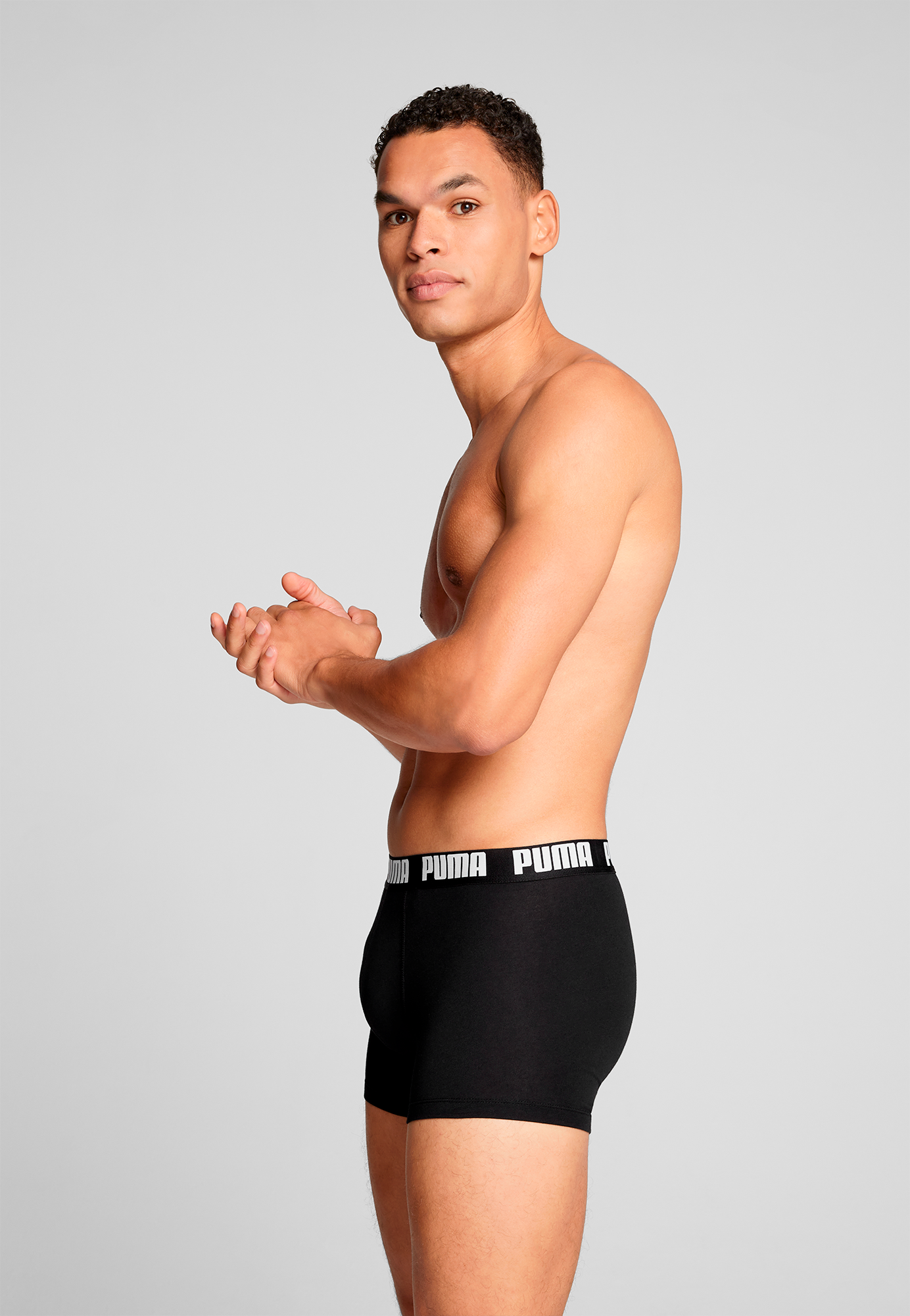 PUMA Boxers »PUMA MEN EVERYDAY BASIC BOXERS 2P« 2er Pack,  mit Logobund